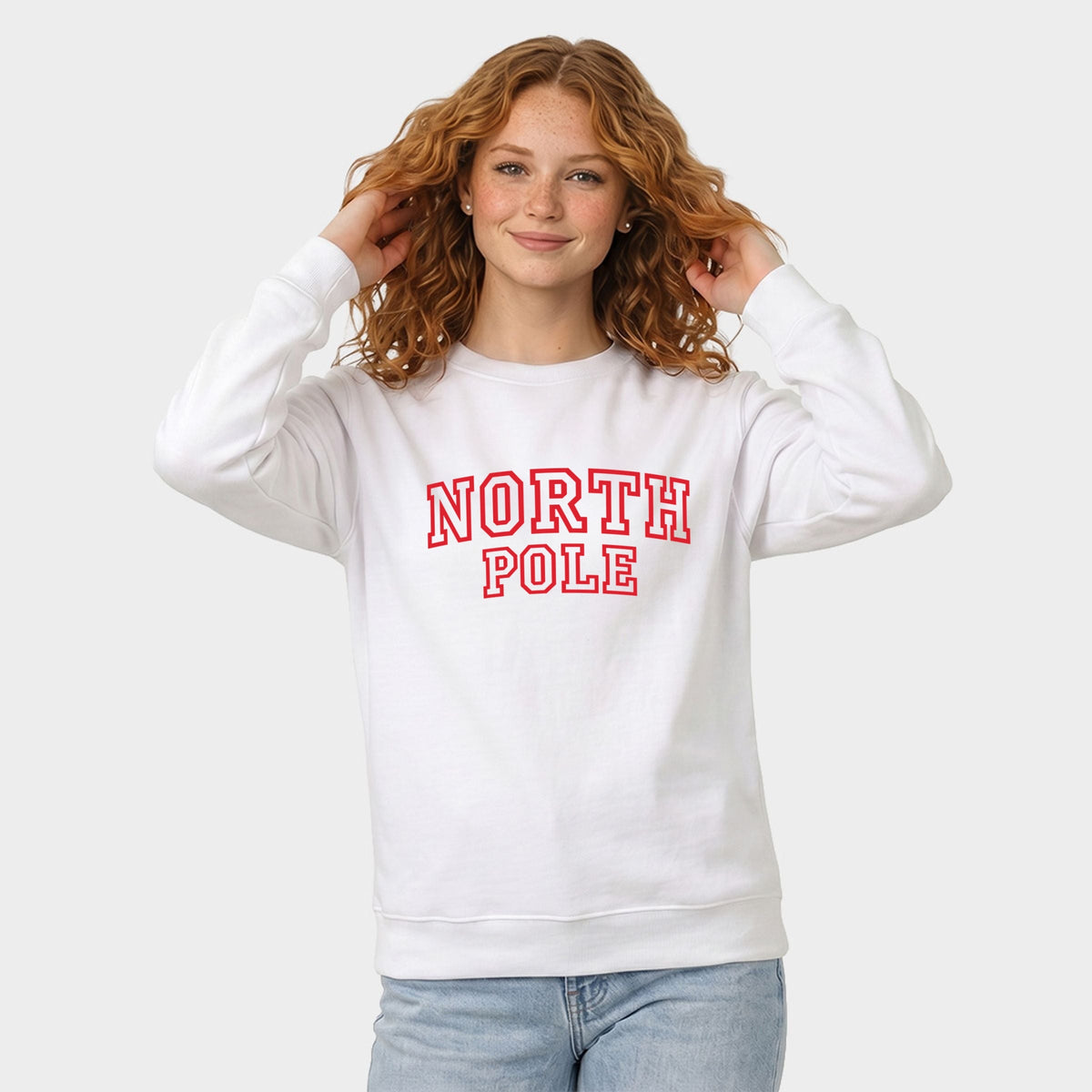North Pole Varsity Outlines - Women's Graphic Sweatshirt