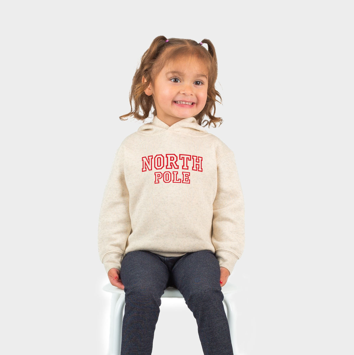 North Pole Varsity Outlines - Toddler Hoodie