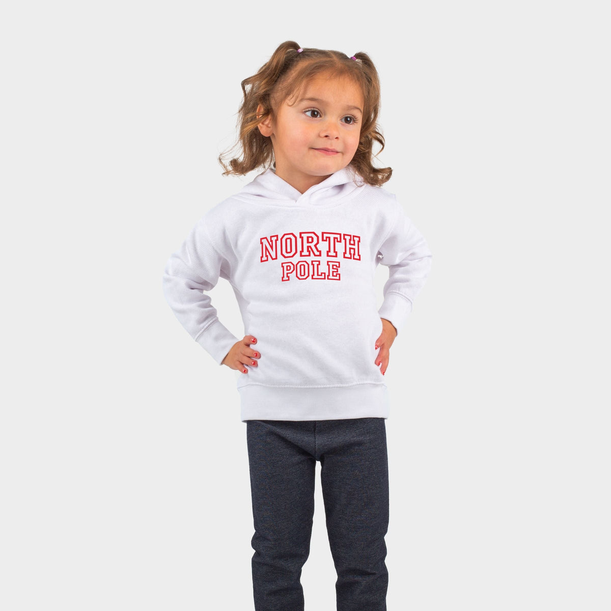 North Pole Varsity Outlines - Toddler Hoodie