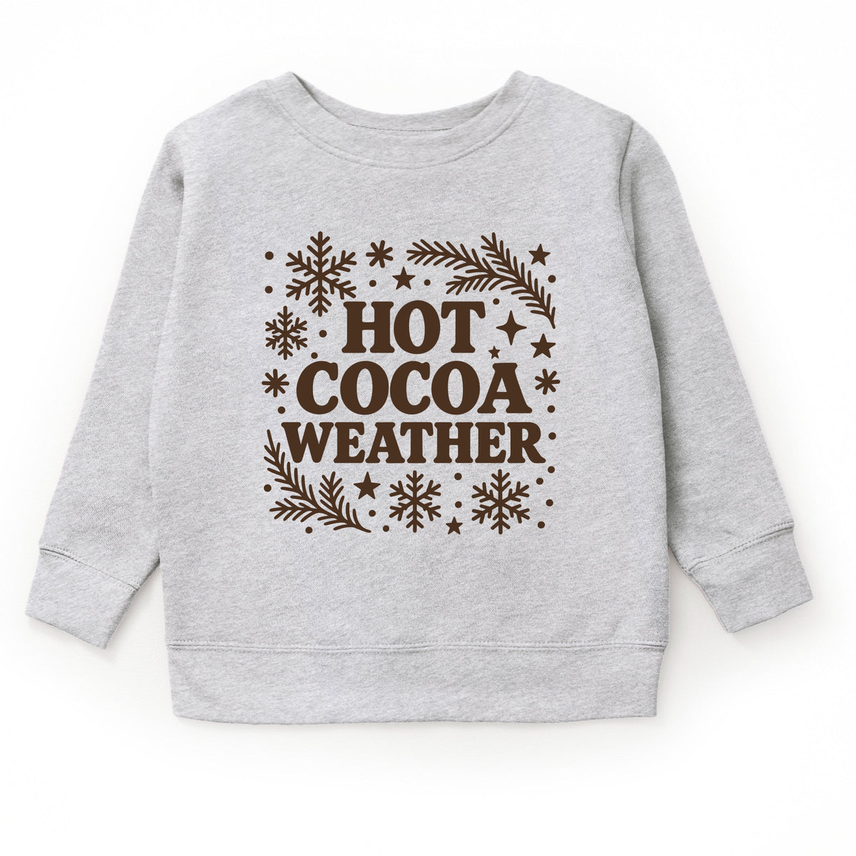 Hot Cocoa Weather Snowflakes - Youth Graphic Sweatshirt