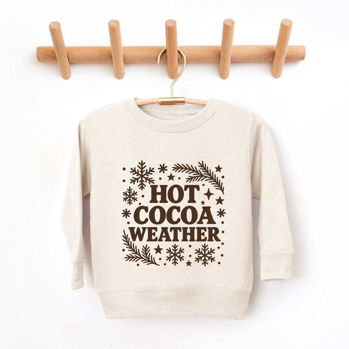 Hot Cocoa Weather Snowflakes - Youth Graphic Sweatshirt