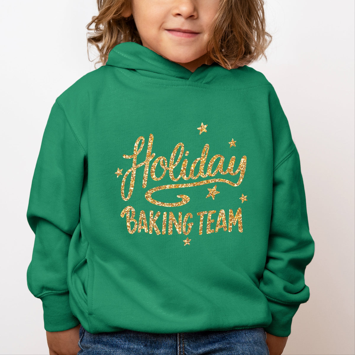 Holiday Baking Team Glitter - Toddler Hoodie