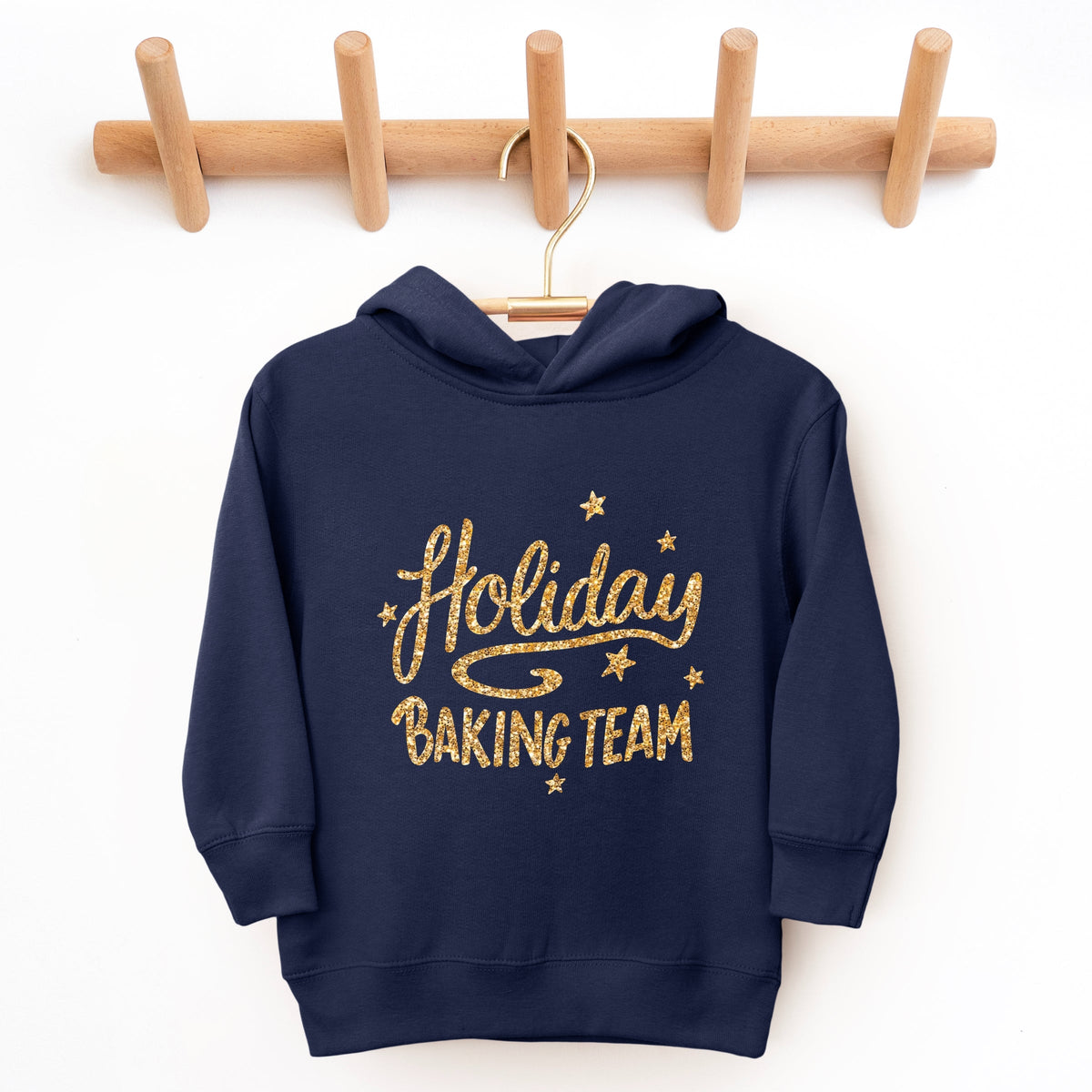 Holiday Baking Team Glitter - Toddler Hoodie