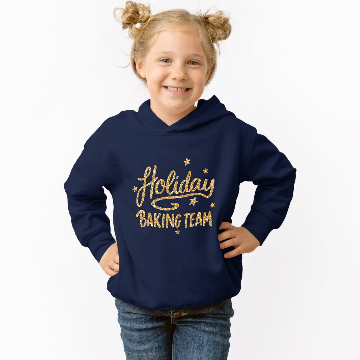 Holiday Baking Team Glitter - Toddler Hoodie