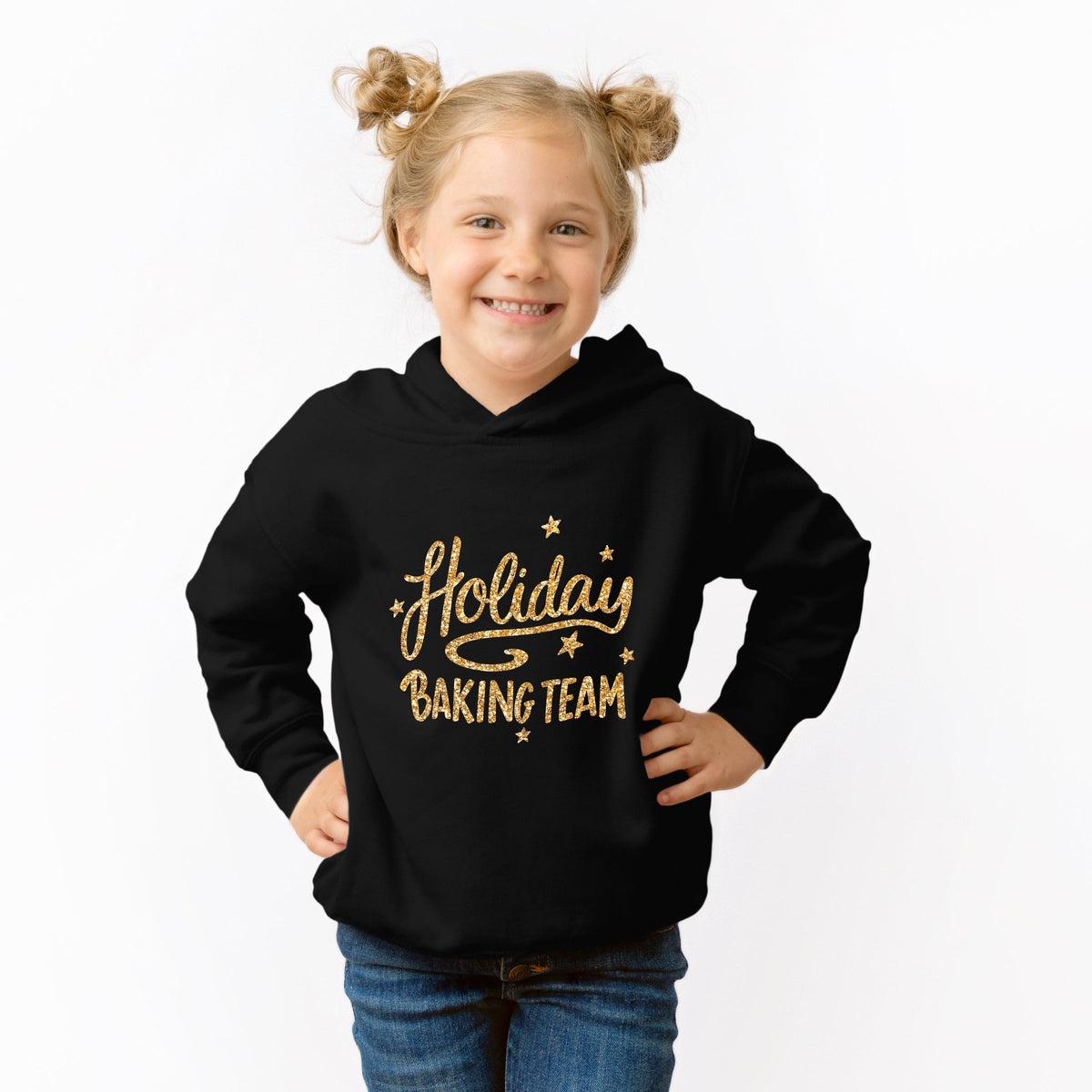 Holiday Baking Team Glitter - Toddler Hoodie