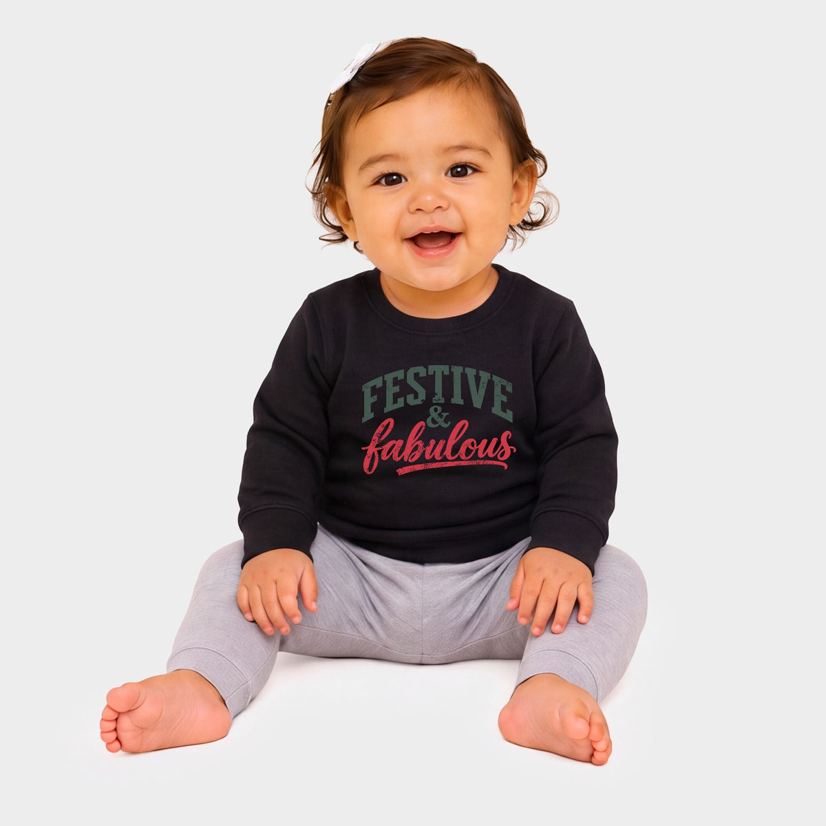 Festive & Fabulous - Infant Crew Fleece Sweatshirt