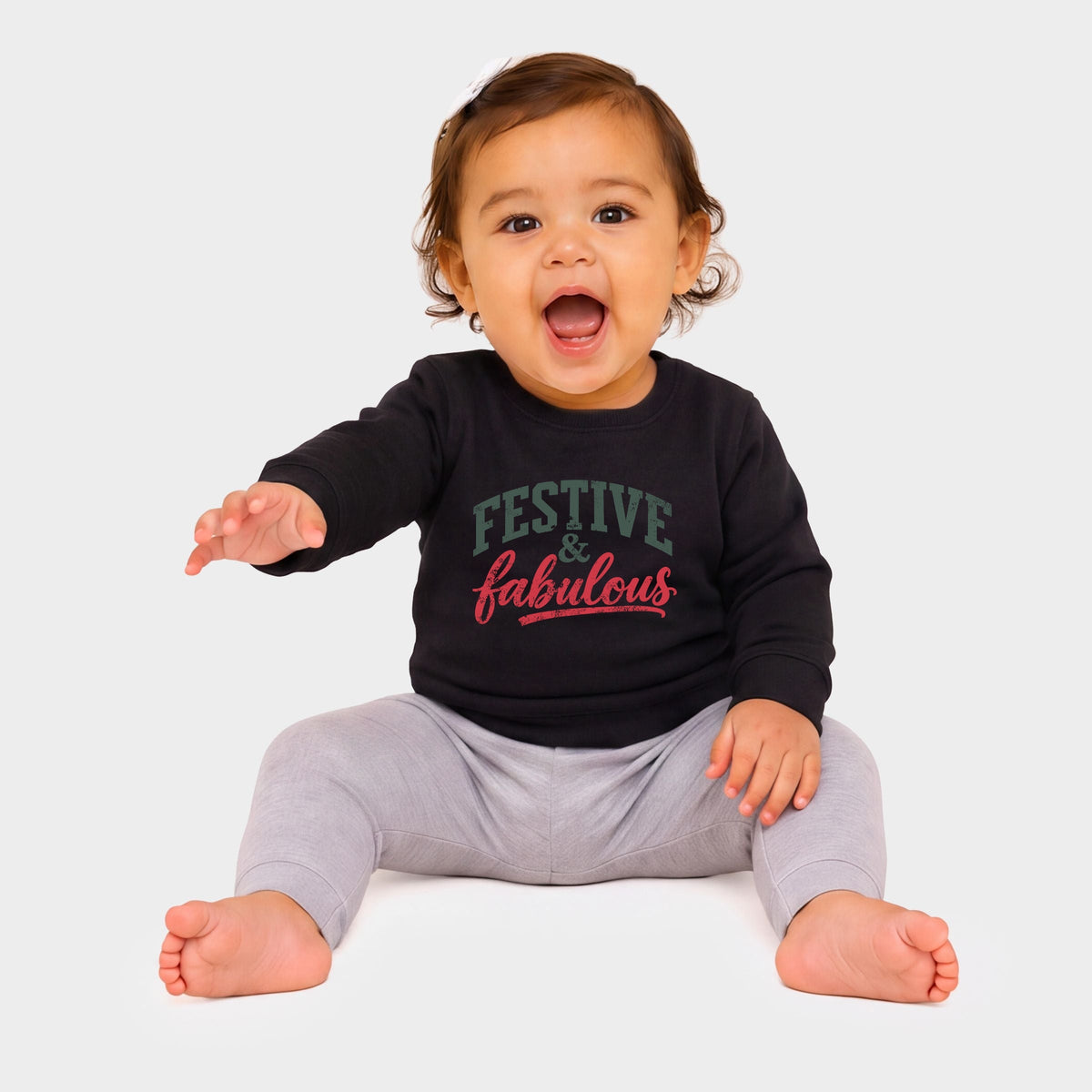 Festive & Fabulous - Infant Crew Fleece Sweatshirt