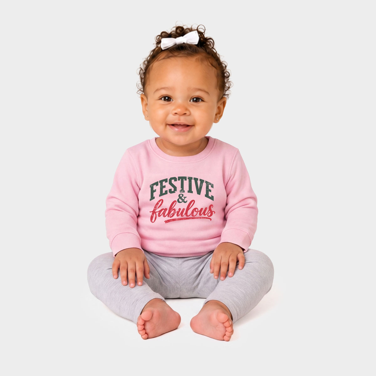 Festive & Fabulous - Infant Crew Fleece Sweatshirt