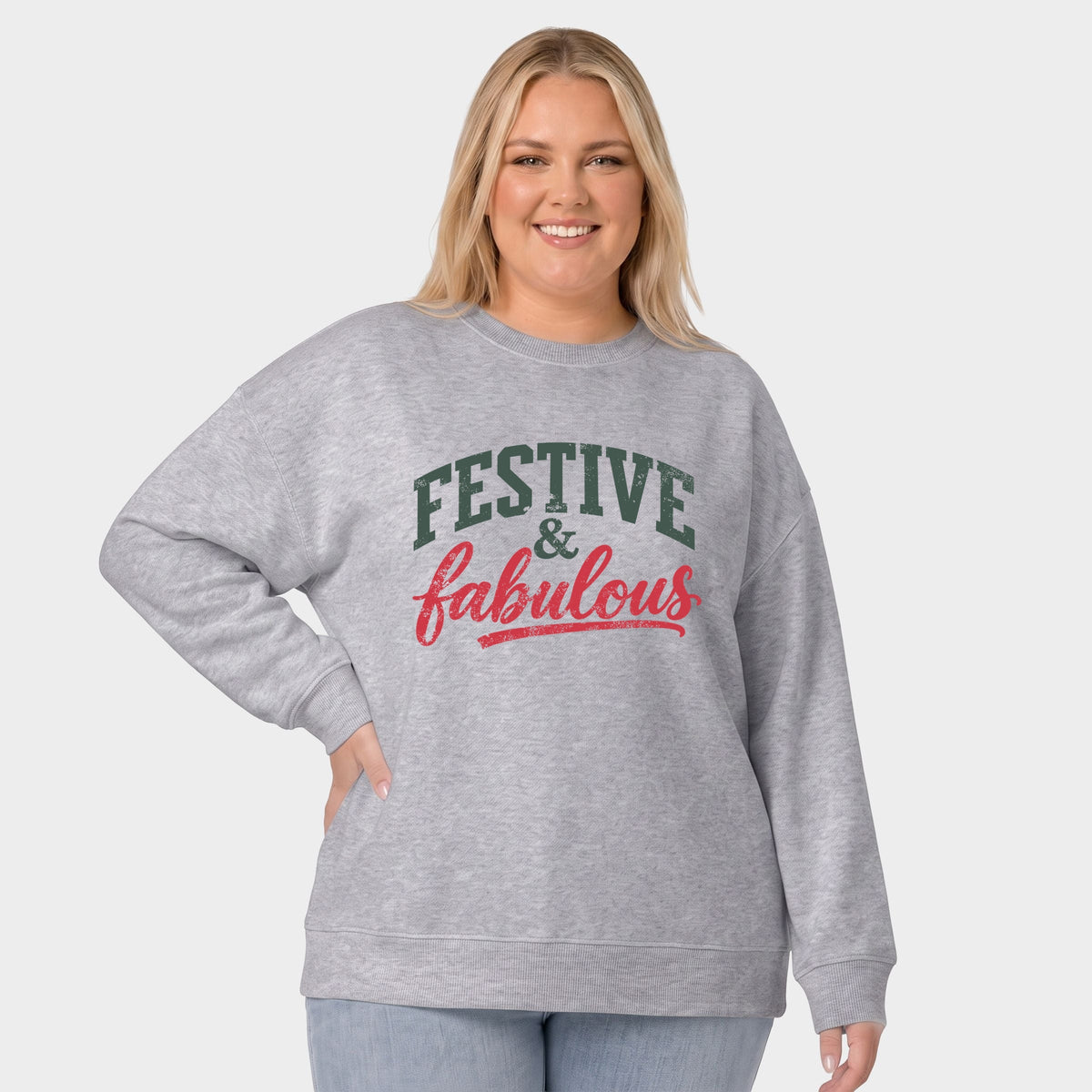 Festive & Fabulous - Women's Plus Sweatshirt