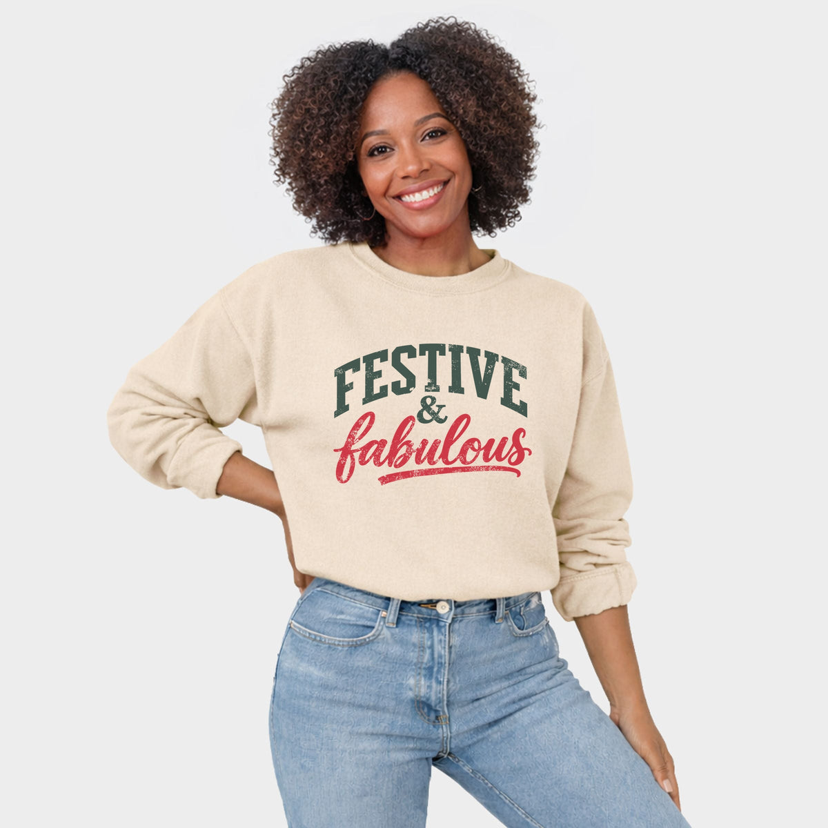 Festive & Fabulous - Women's Graphic Sweatshirt