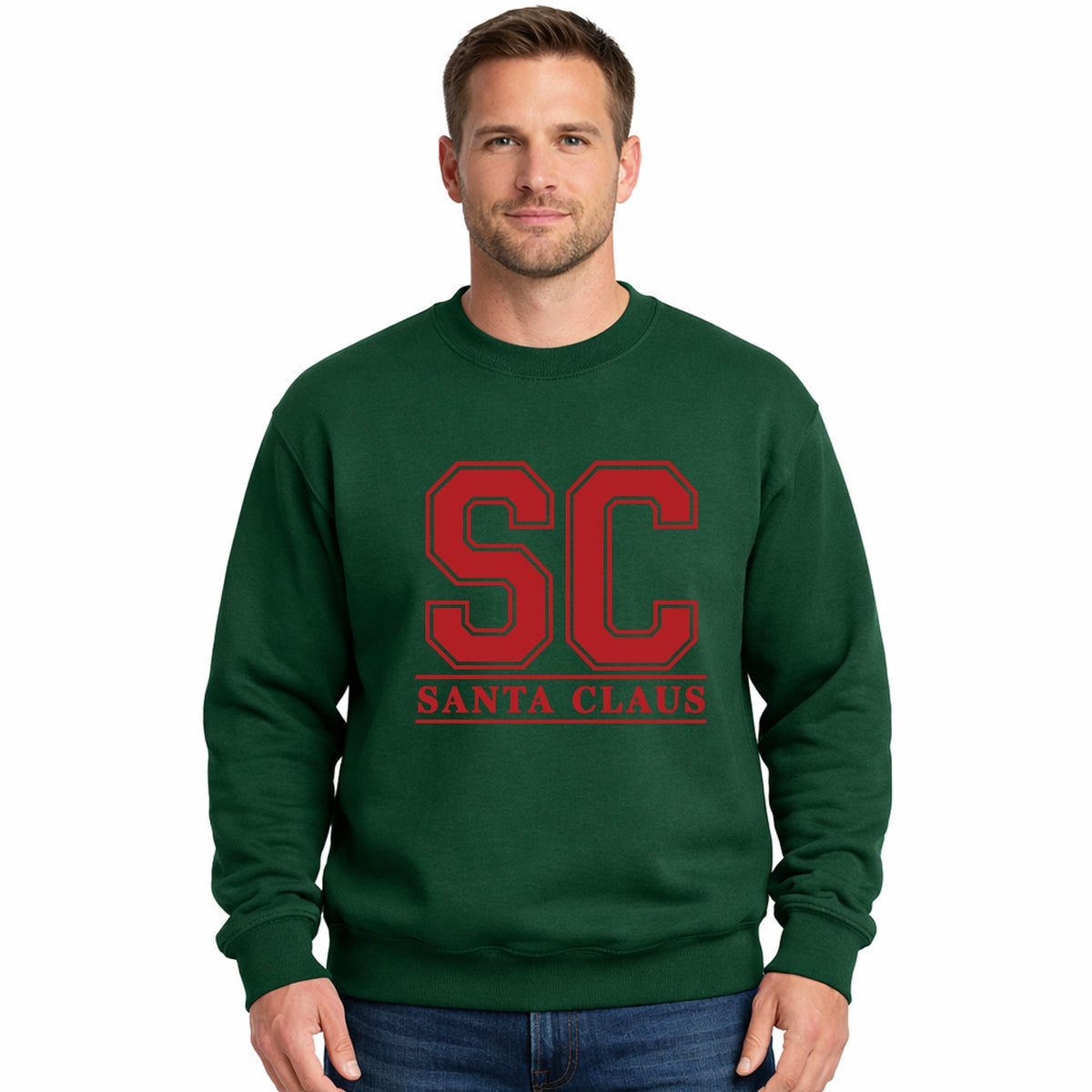 Santa Claus Initials - Men's Graphic Sweatshirt