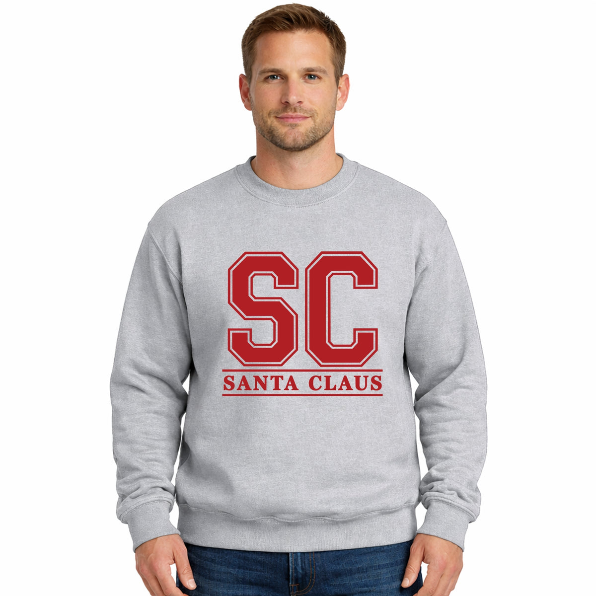 Santa Claus Initials - Men's Graphic Sweatshirt