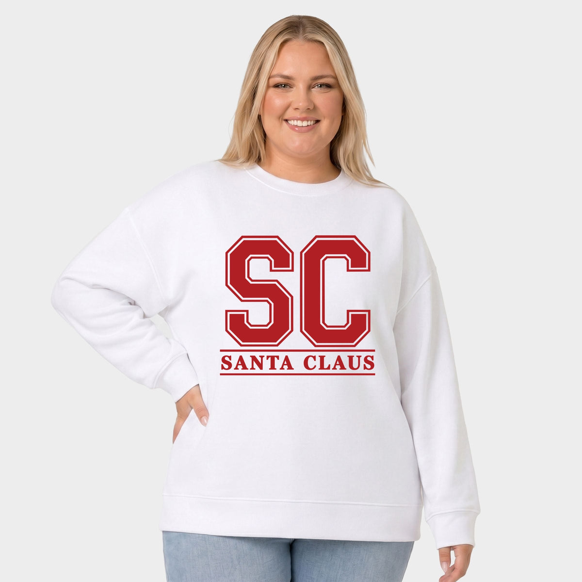 Santa Claus Initials - Women's Plus Sweatshirt