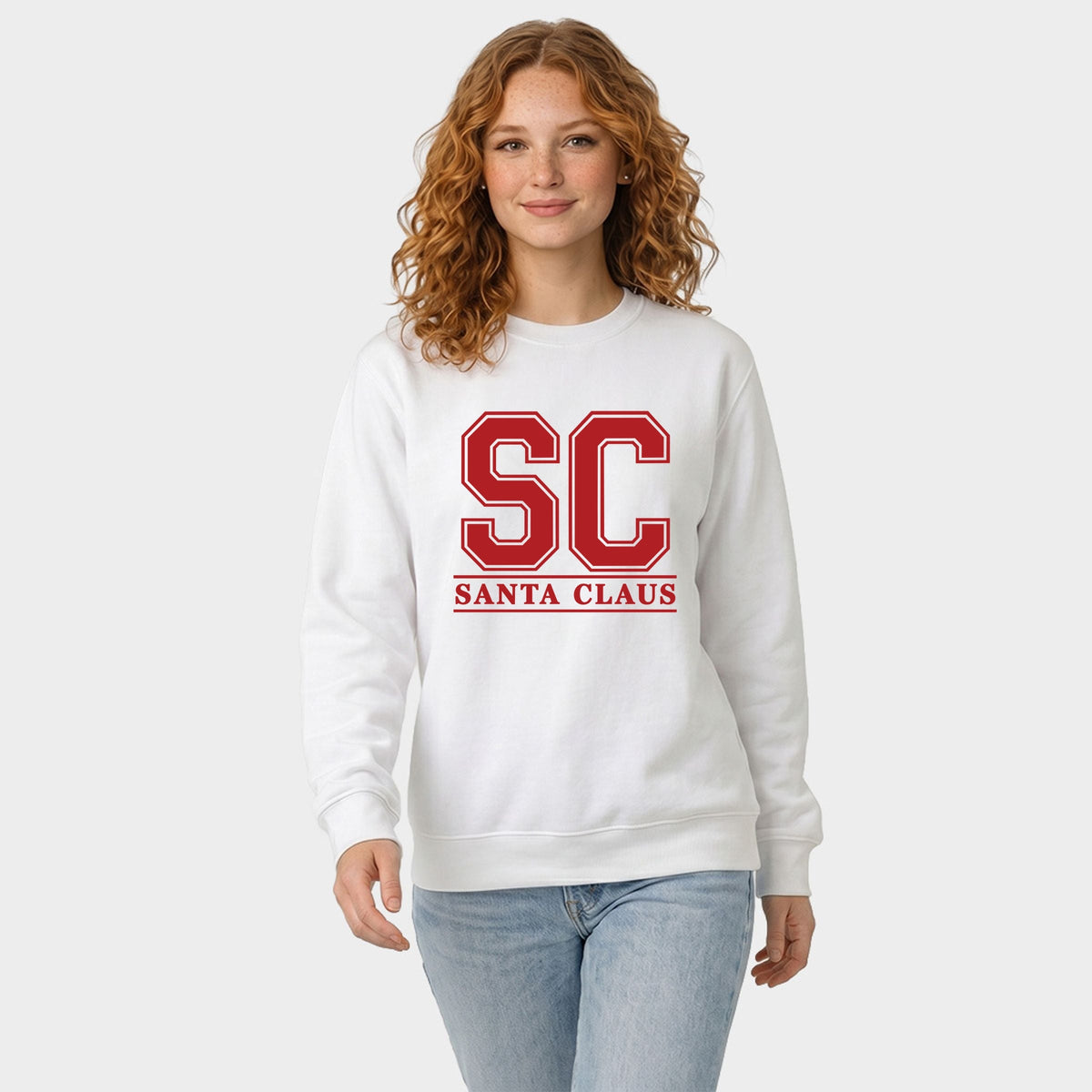 Santa Claus Initials - Women's Graphic Sweatshirt