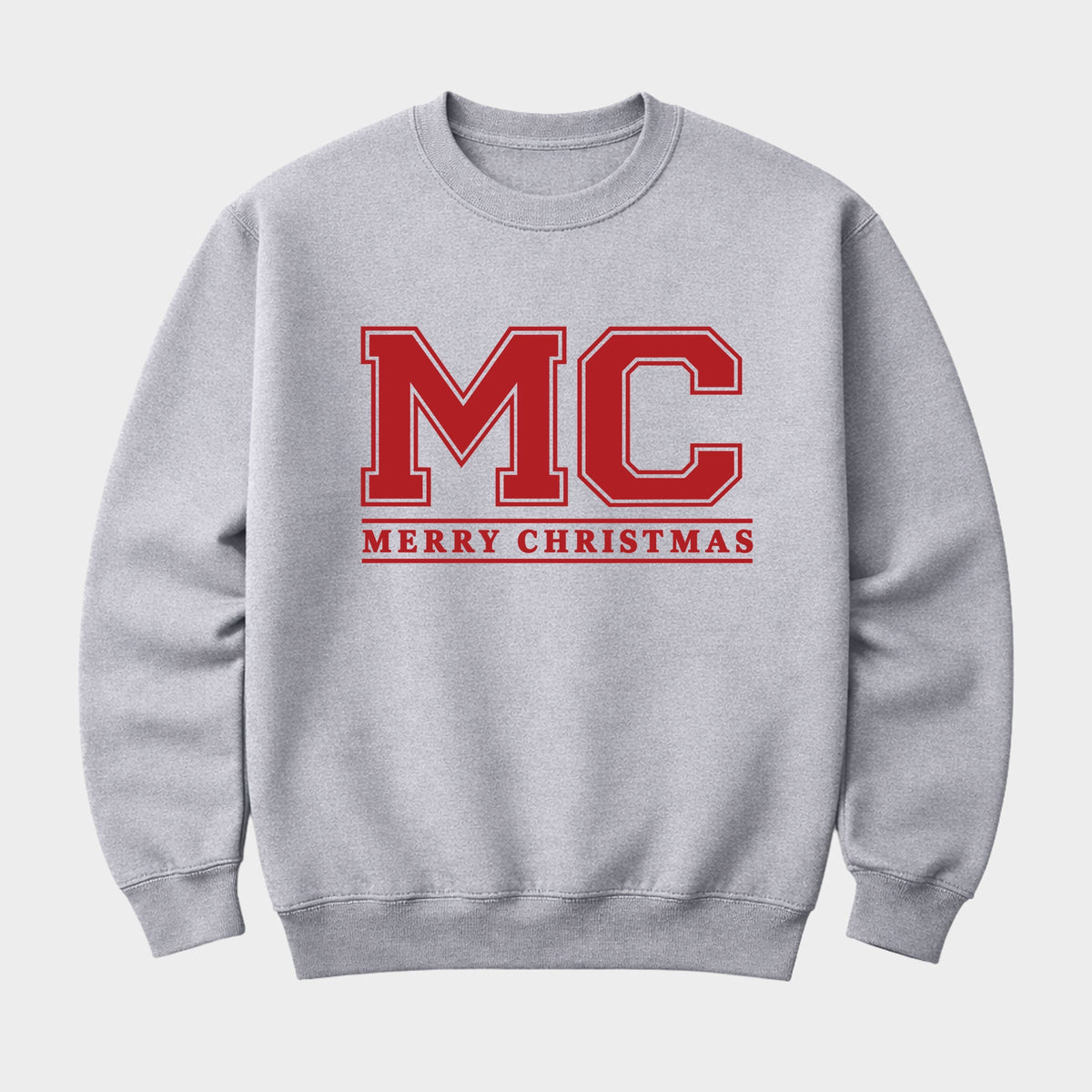Merry Christmas Initials - Men's Graphic Sweatshirt