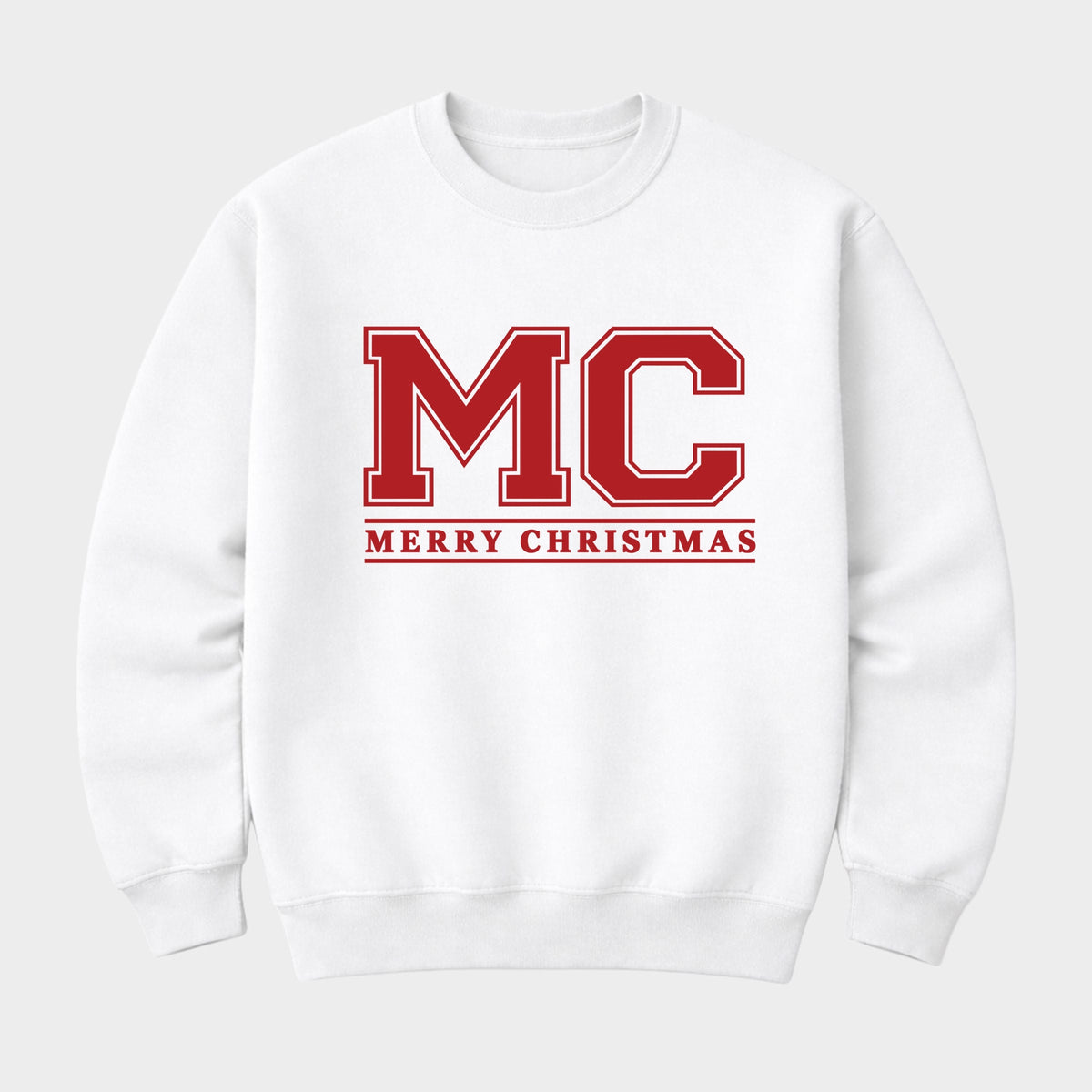Merry Christmas Initials - Men's Graphic Sweatshirt