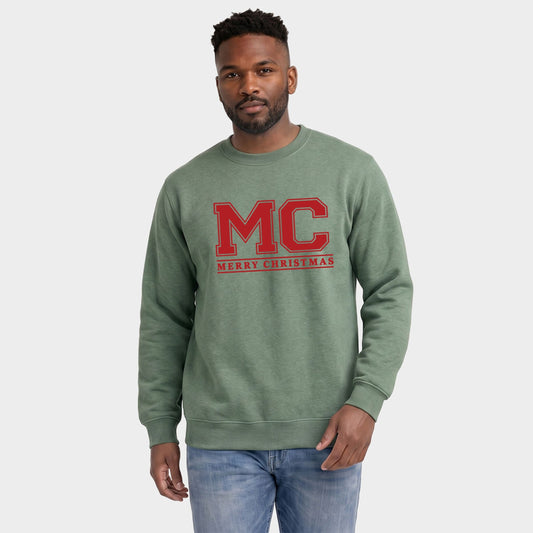 Merry Christmas Initials - Men's Graphic Sweatshirt