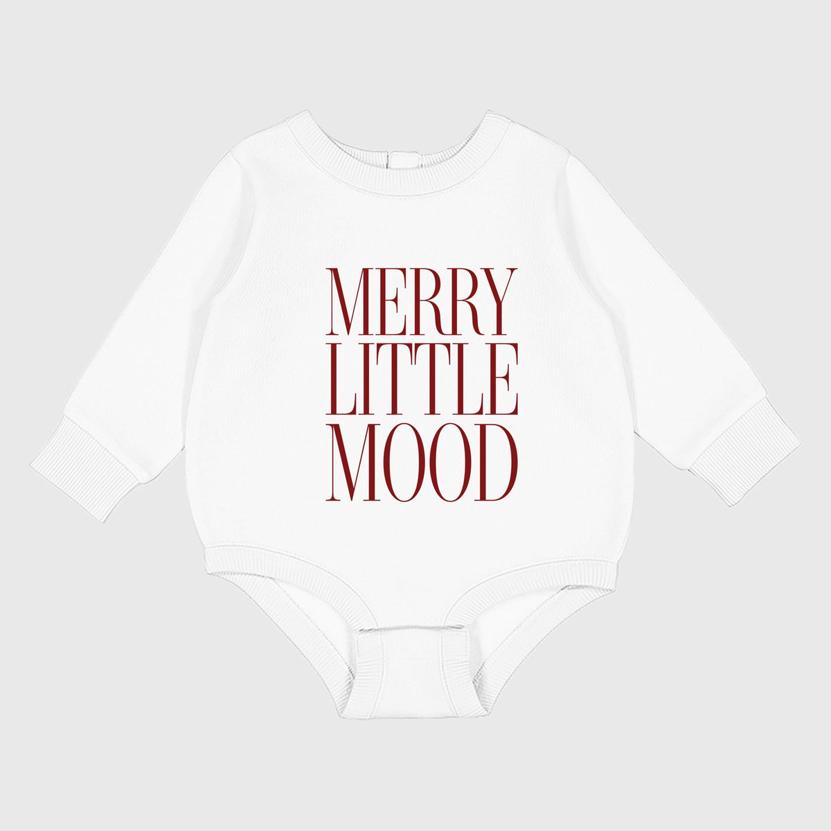 Merry Little Mood Stacked - Infant Fleece BodySuit