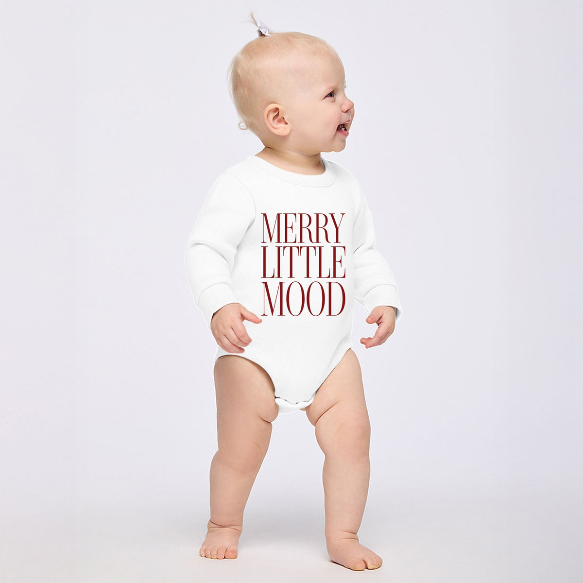 Merry Little Mood Stacked - Infant Fleece BodySuit