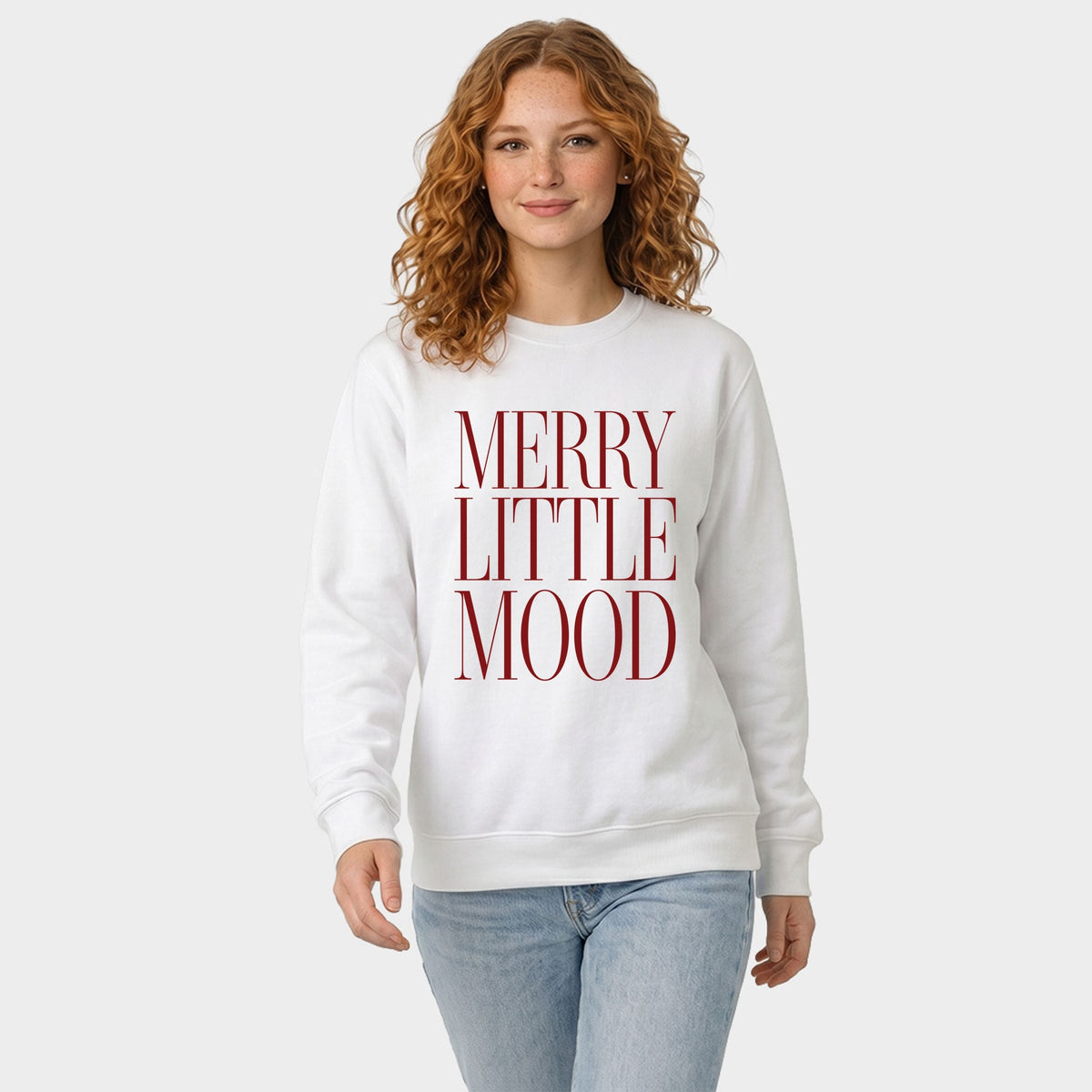 Merry Little Mood Stacked - Women's Graphic Sweatshirt
