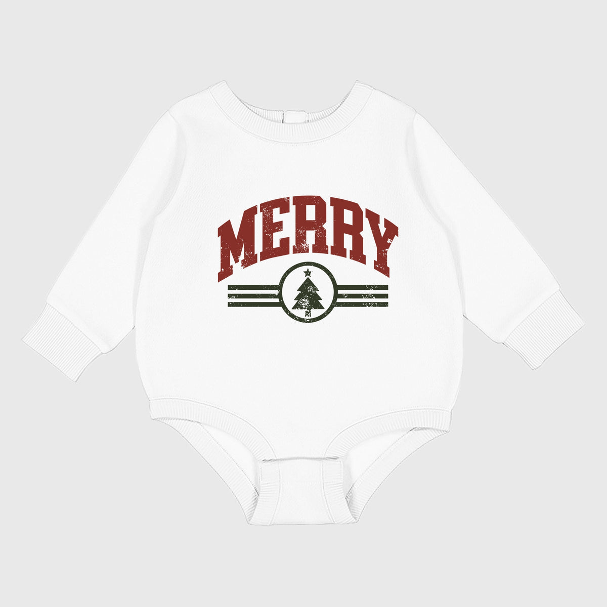 Merry Arched Tree - Infant Fleece BodySuit