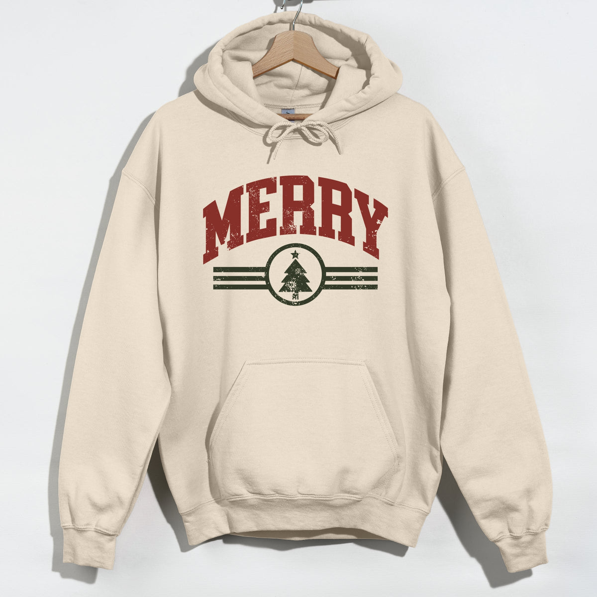 Merry Arched Tree - Men's Graphic Hoodie
