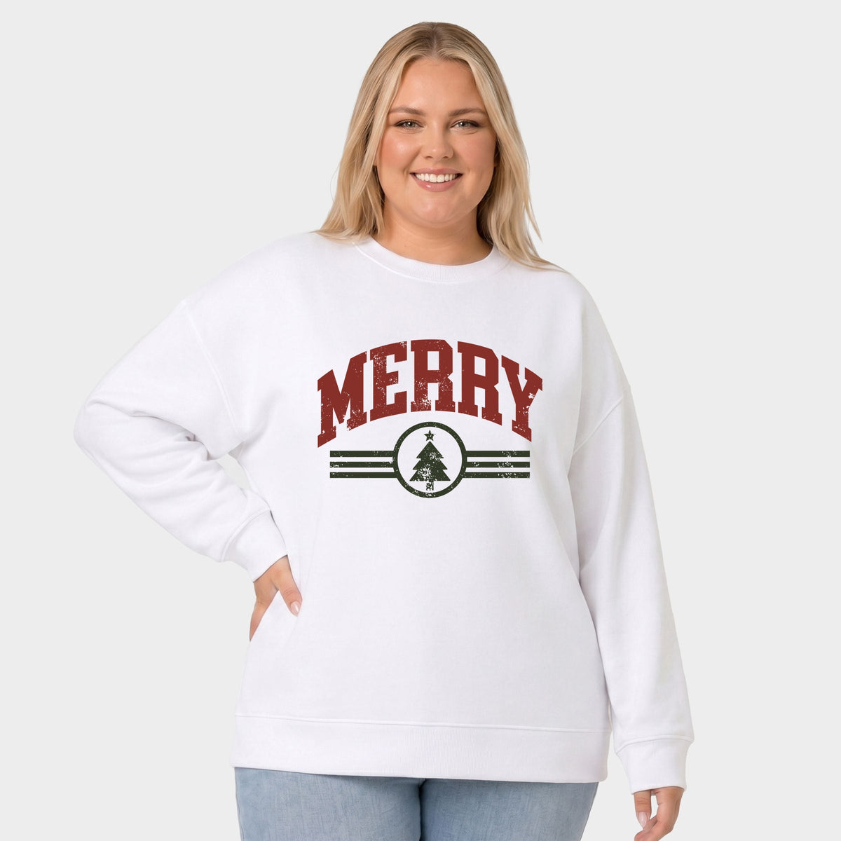 Merry Arched Tree - Women's Plus Sweatshirt