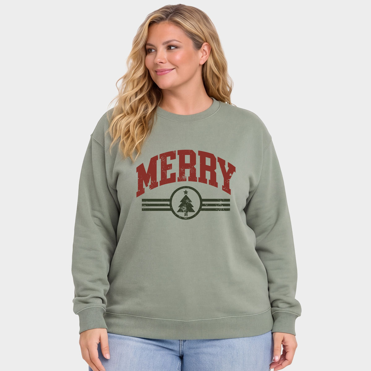 Merry Arched Tree - Women's Plus Sweatshirt
