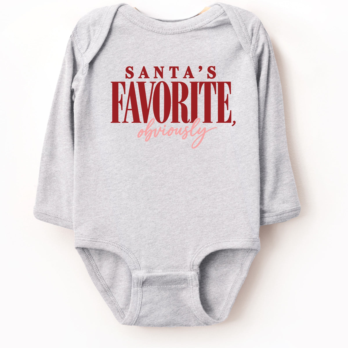 Santa's Favorite, Obviously - Infant Long Sleeve Bodysuit