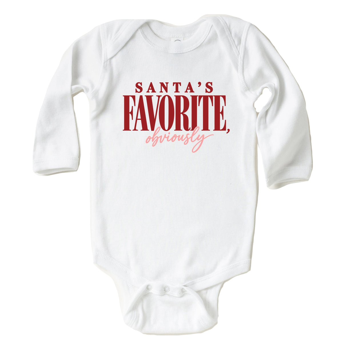 Santa's Favorite, Obviously - Infant Long Sleeve Bodysuit