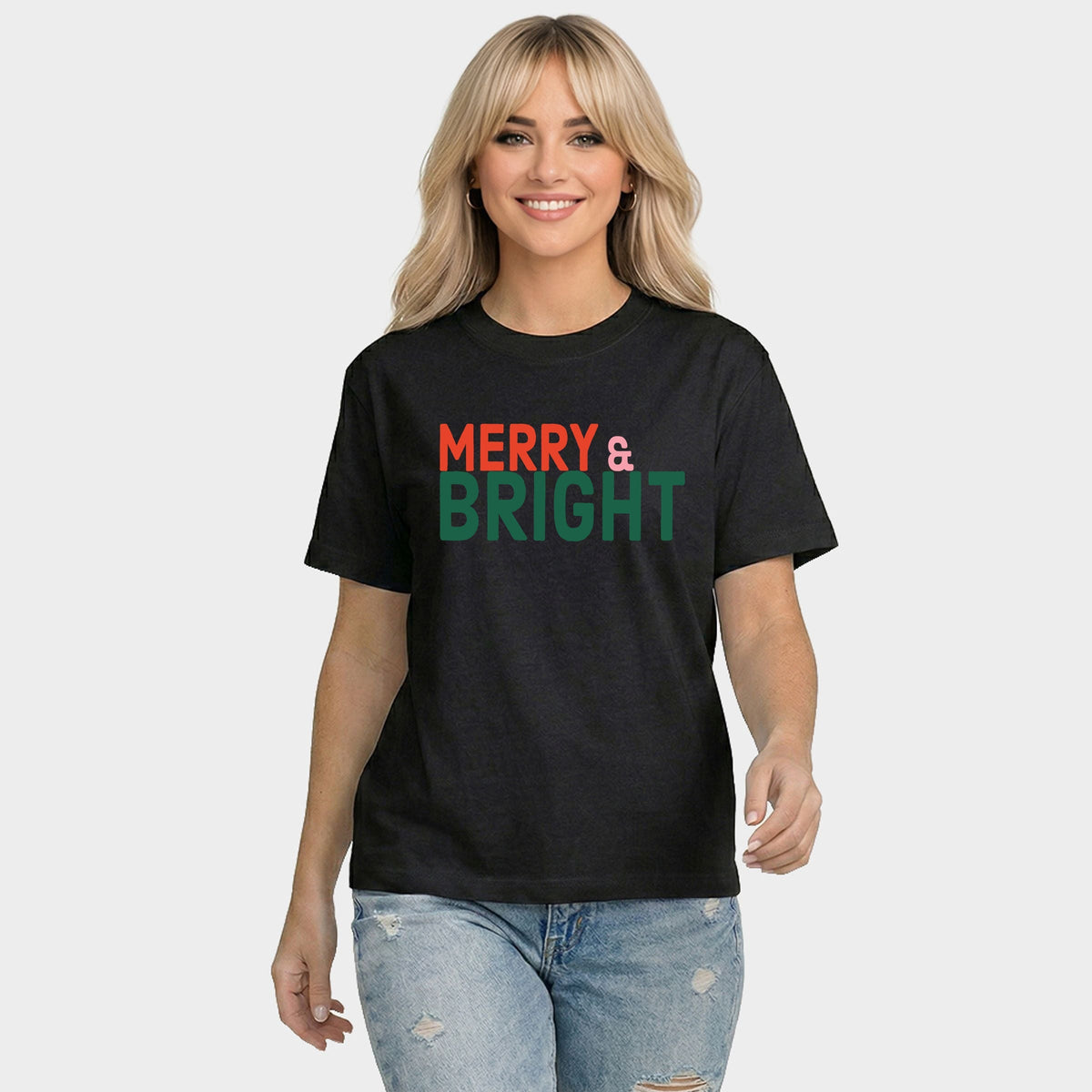 Merry & Bright Bold - Women's Relaxed Boxy Tee
