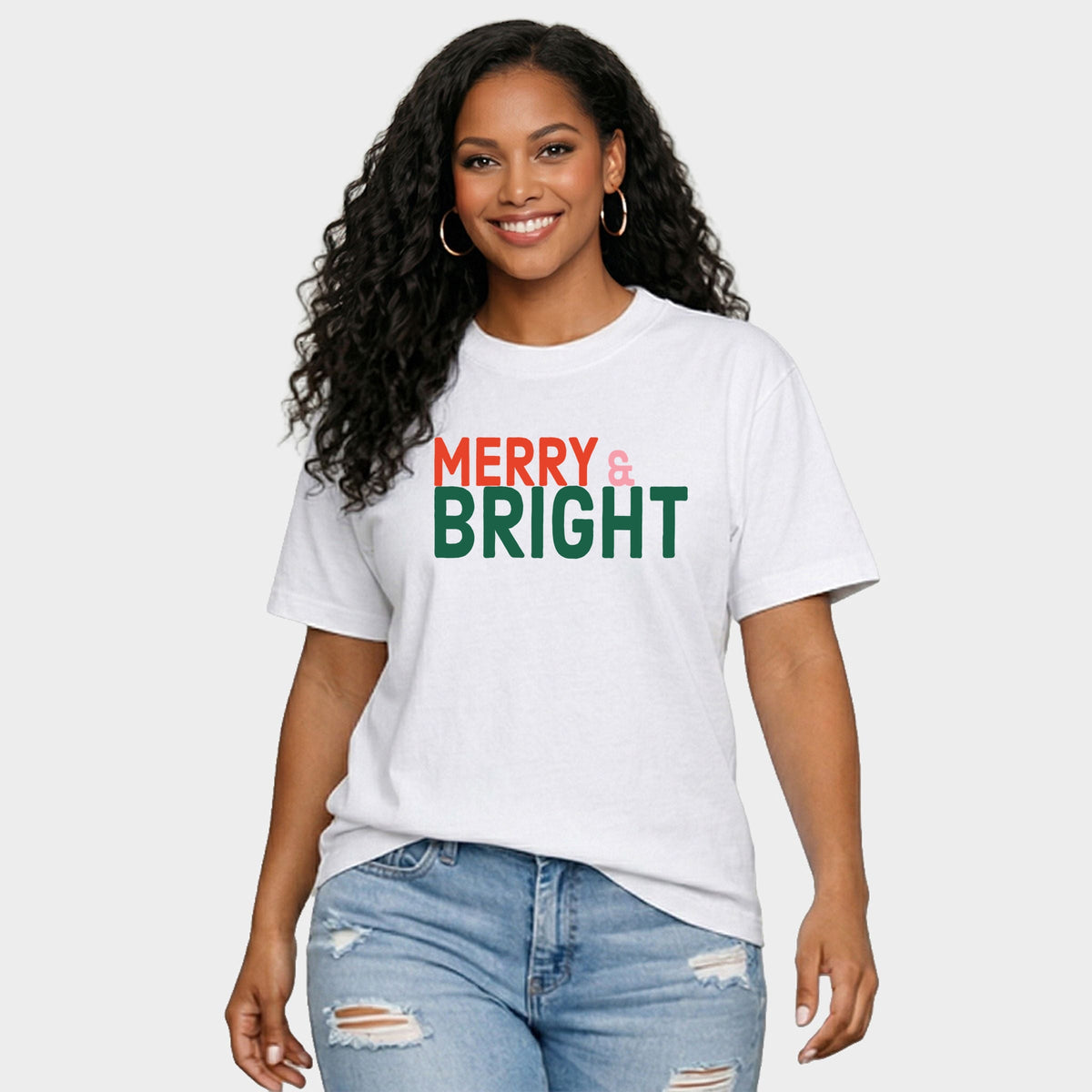 Merry & Bright Bold - Women's Relaxed Boxy Tee