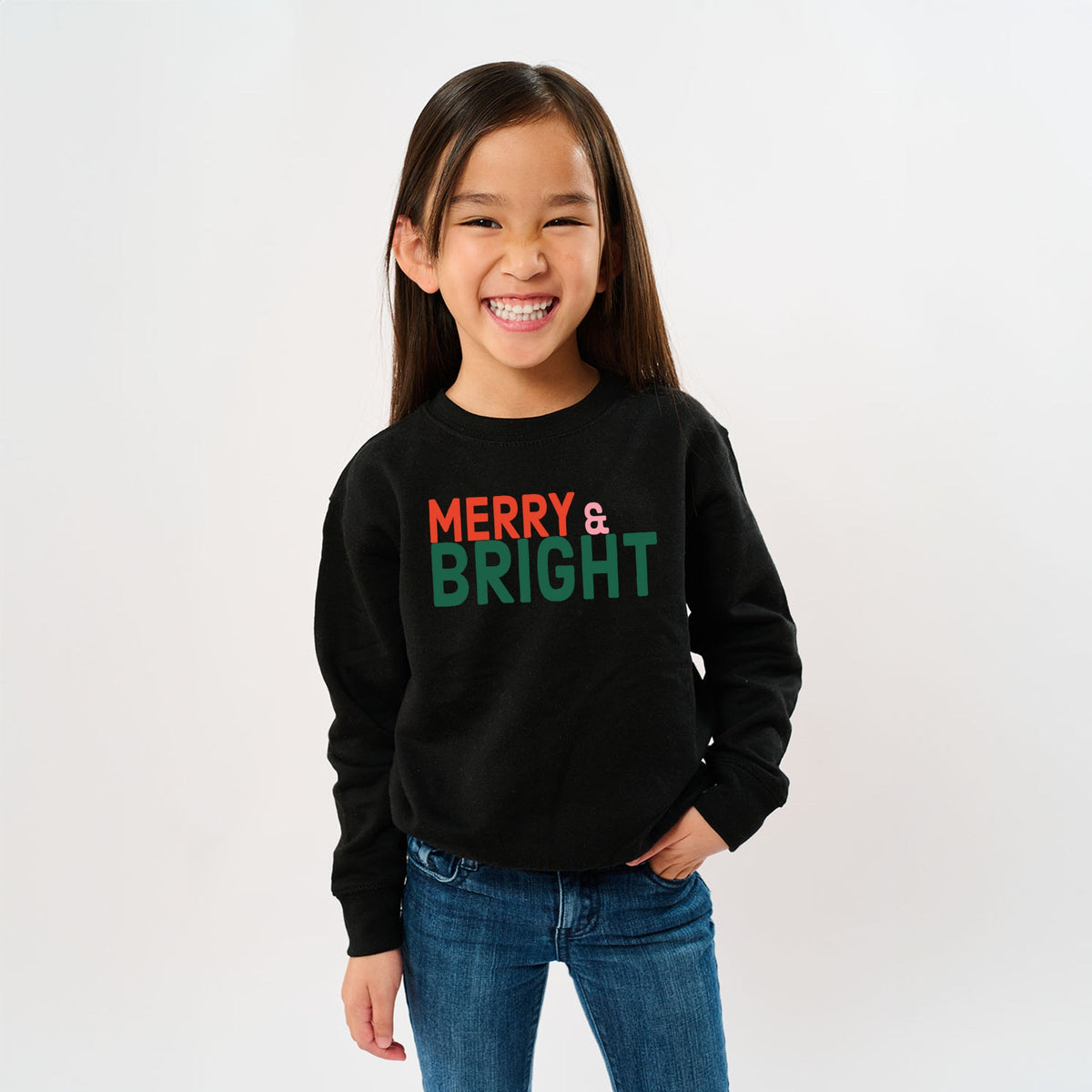 Merry & Bright Bold - Youth Graphic Sweatshirt