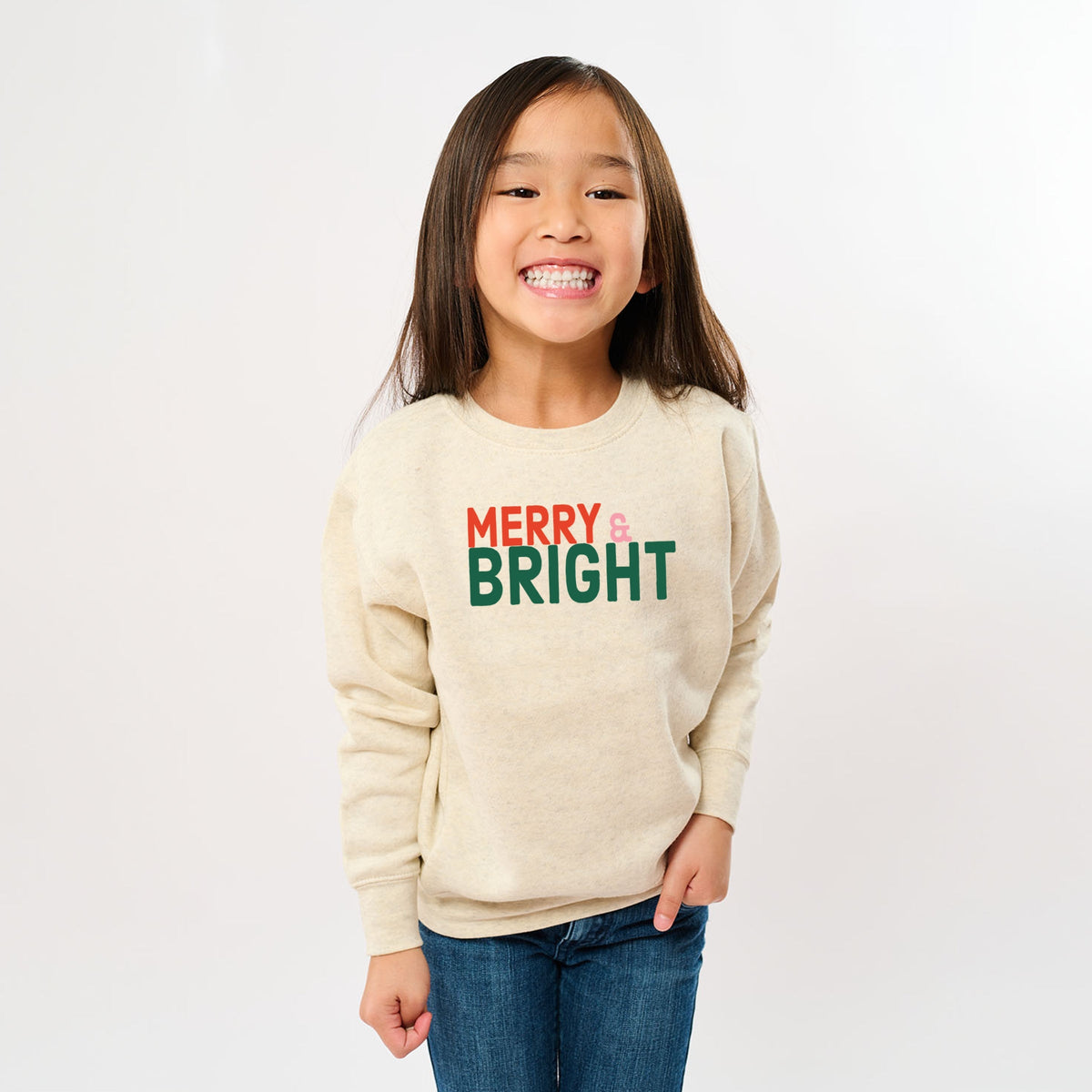 Merry & Bright Bold - Youth Graphic Sweatshirt