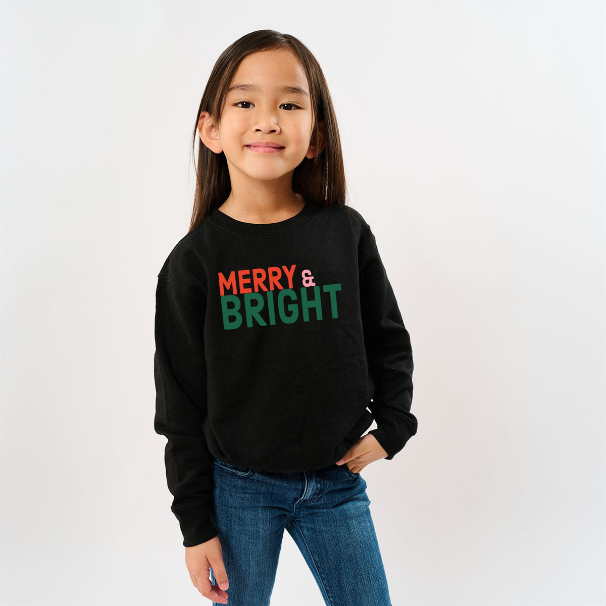 Merry & Bright Bold - Youth Graphic Sweatshirt