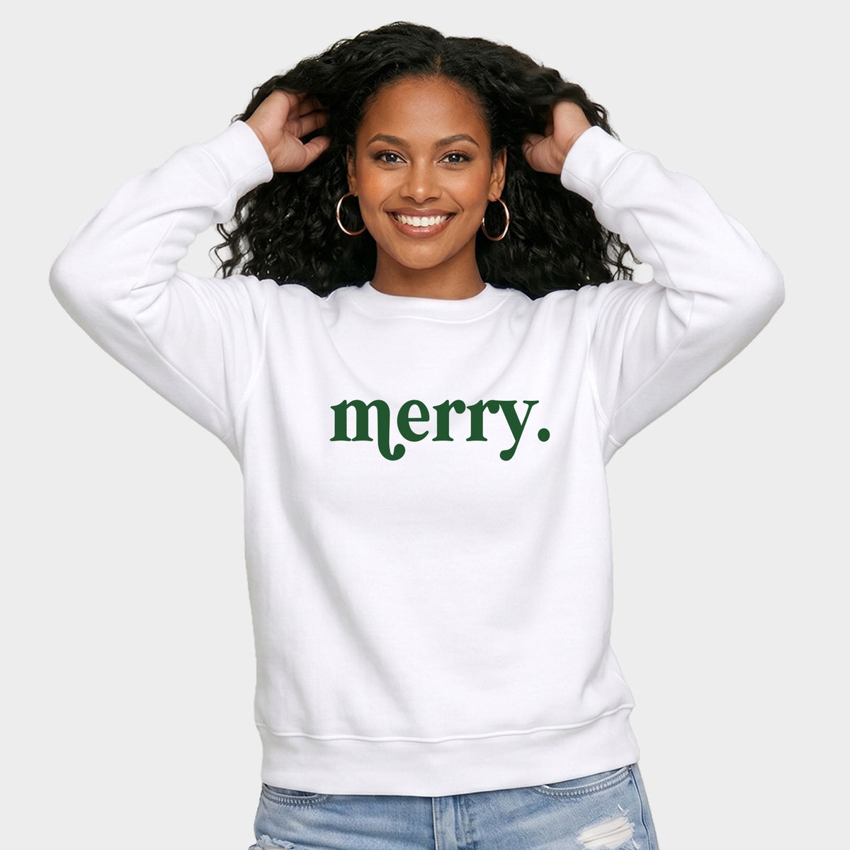 Merry Green - Women's Graphic Sweatshirt