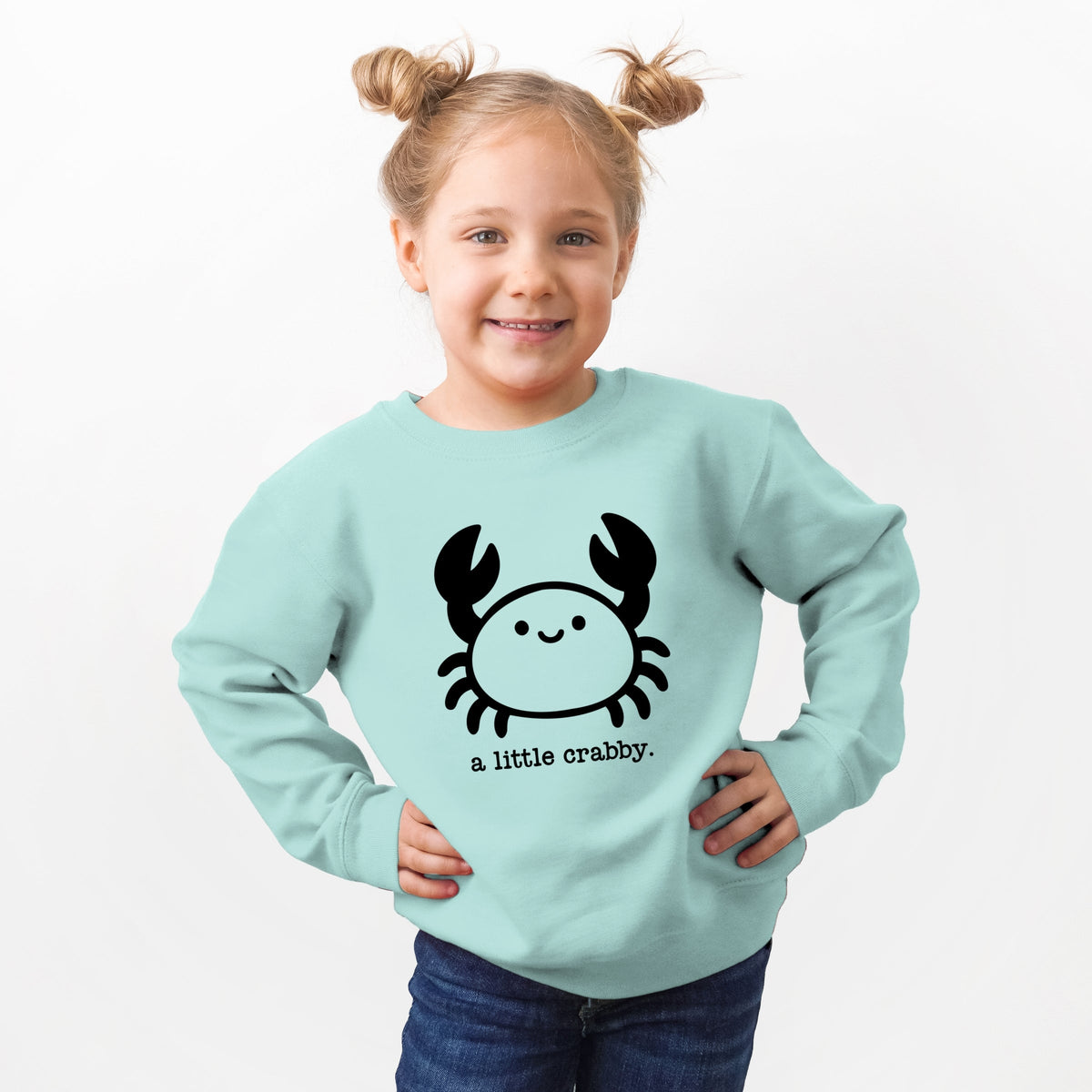 A Little Crabby Typewriter - Toddler Graphic Sweatshirt