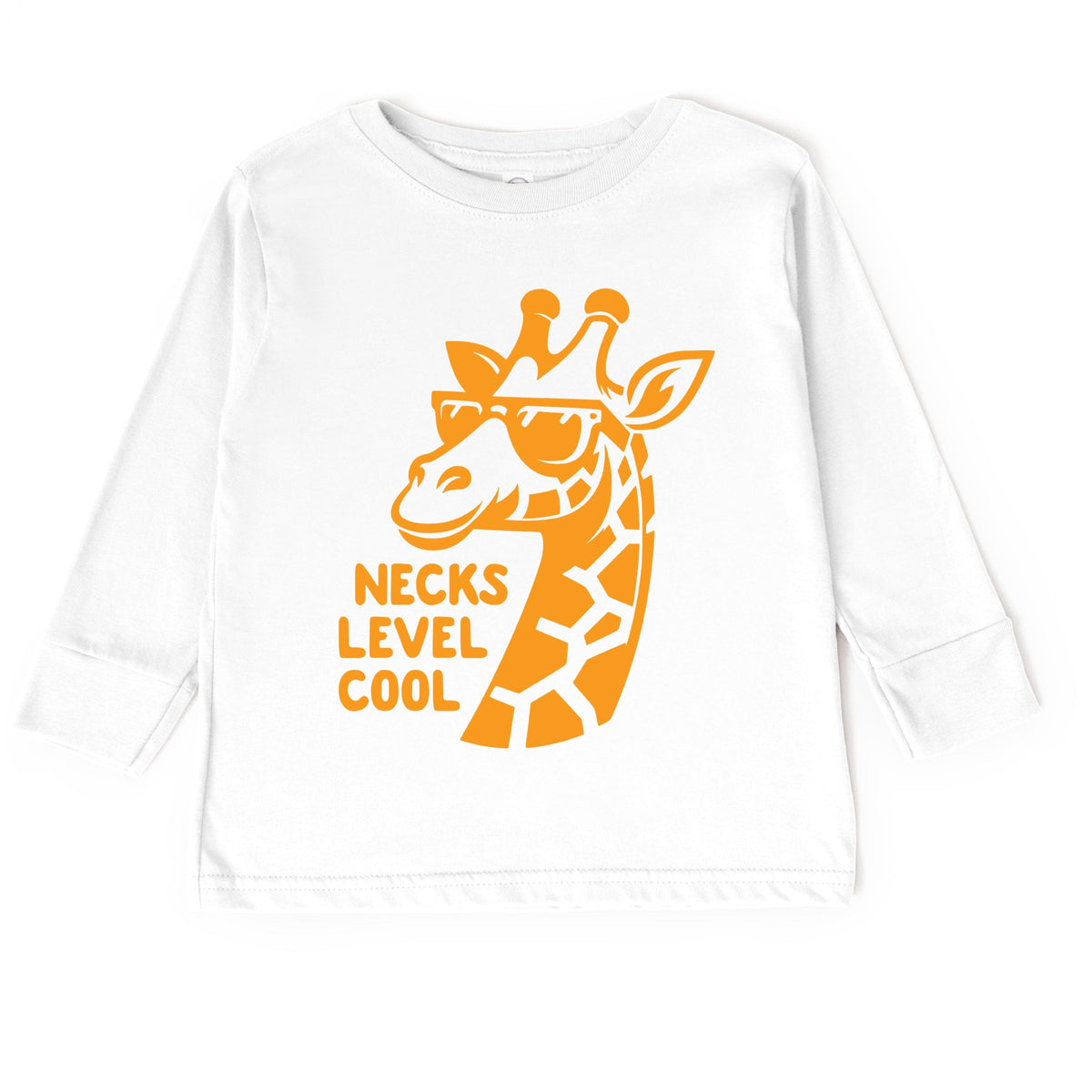 Necks Level Cool Giraffe - Toddler Long Sleeve Graphic Tee