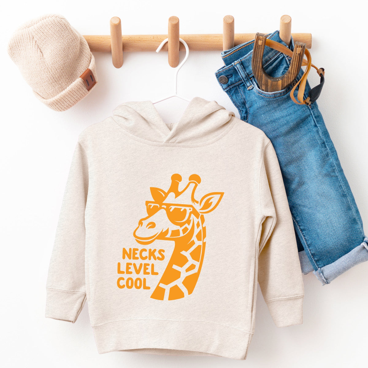 Necks Level Cool Giraffe - Toddler Hoodie