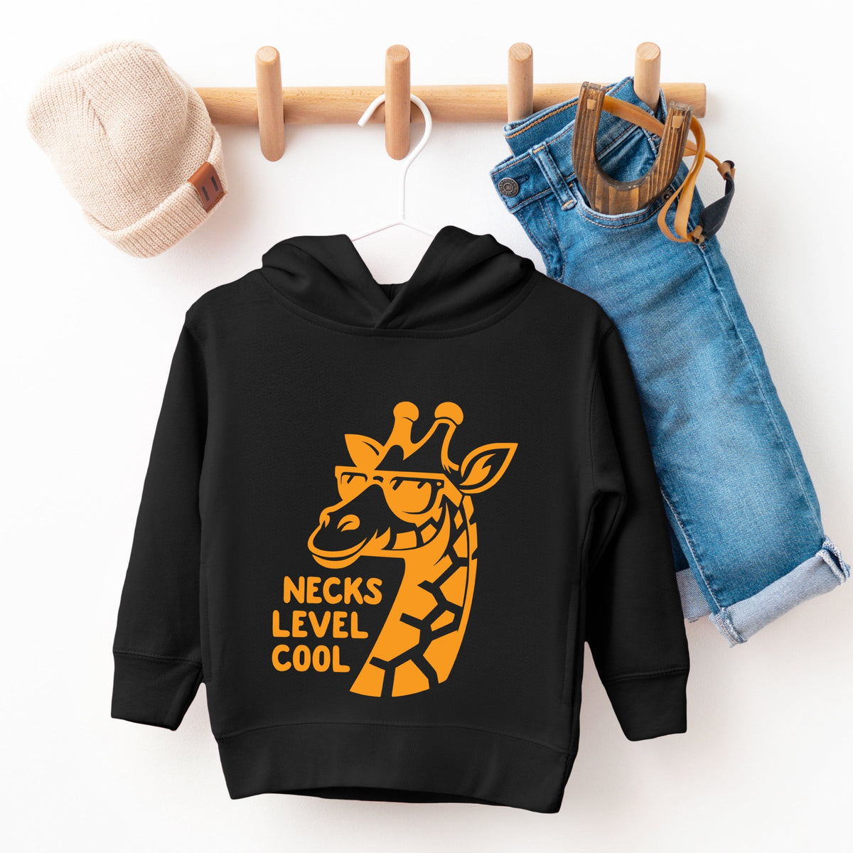 Necks Level Cool Giraffe - Toddler Hoodie