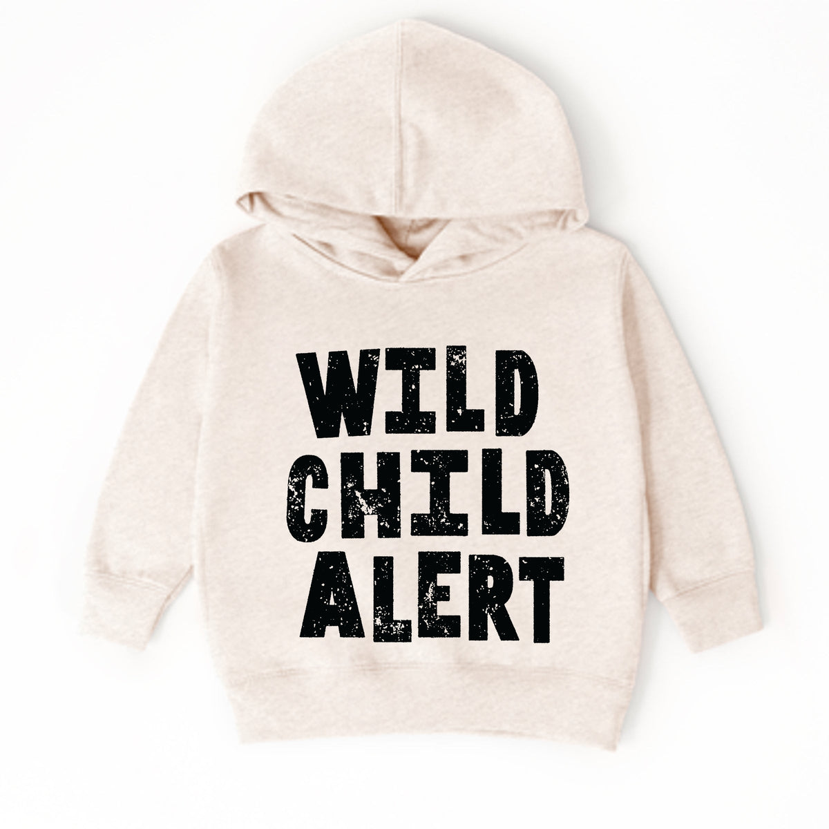 Wild Child Alert Distressed - Toddler Hoodie