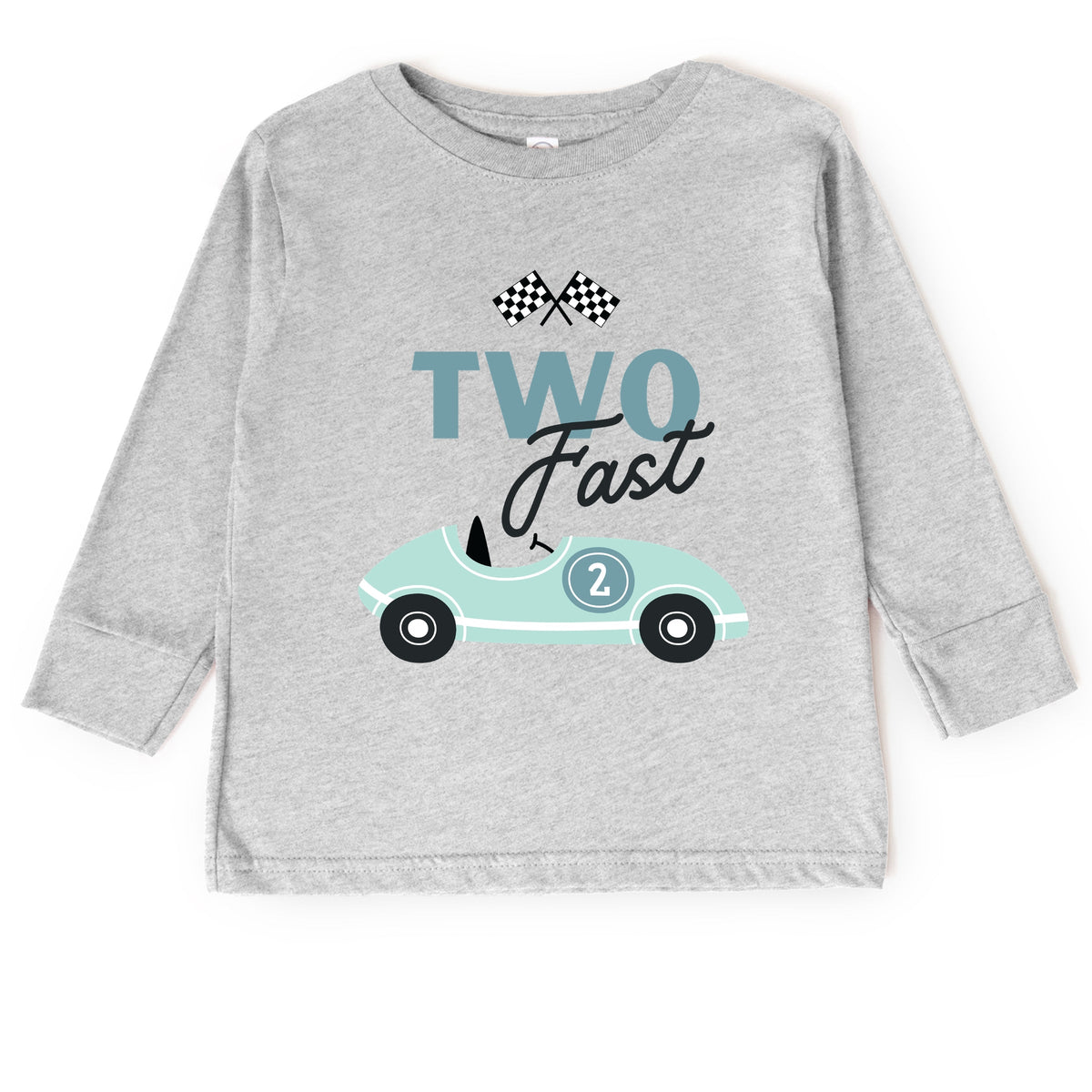 Two Fast Racecar - Toddler Long Sleeve Graphic Tee