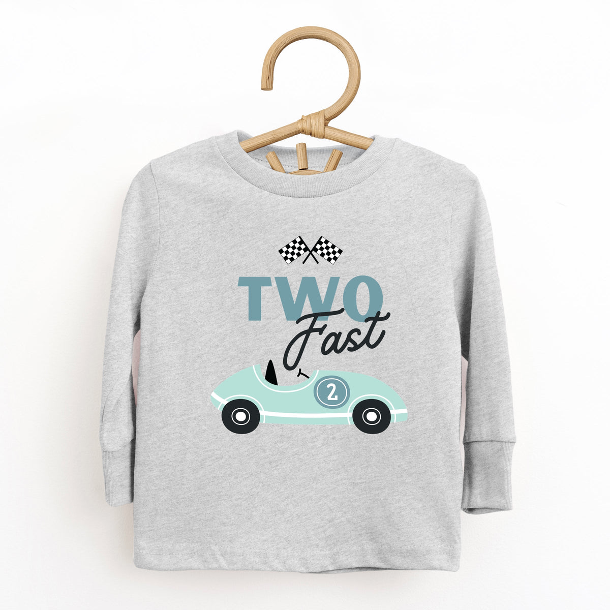 Two Fast Racecar - Toddler Long Sleeve Graphic Tee