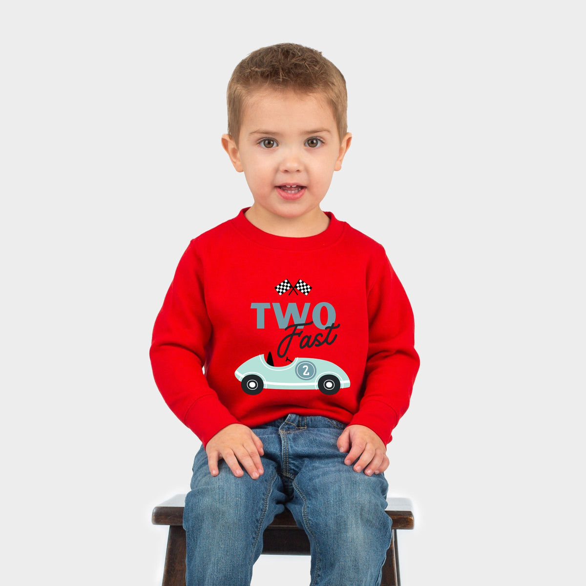 Two Fast Racecar - Toddler Long Sleeve Graphic Tee