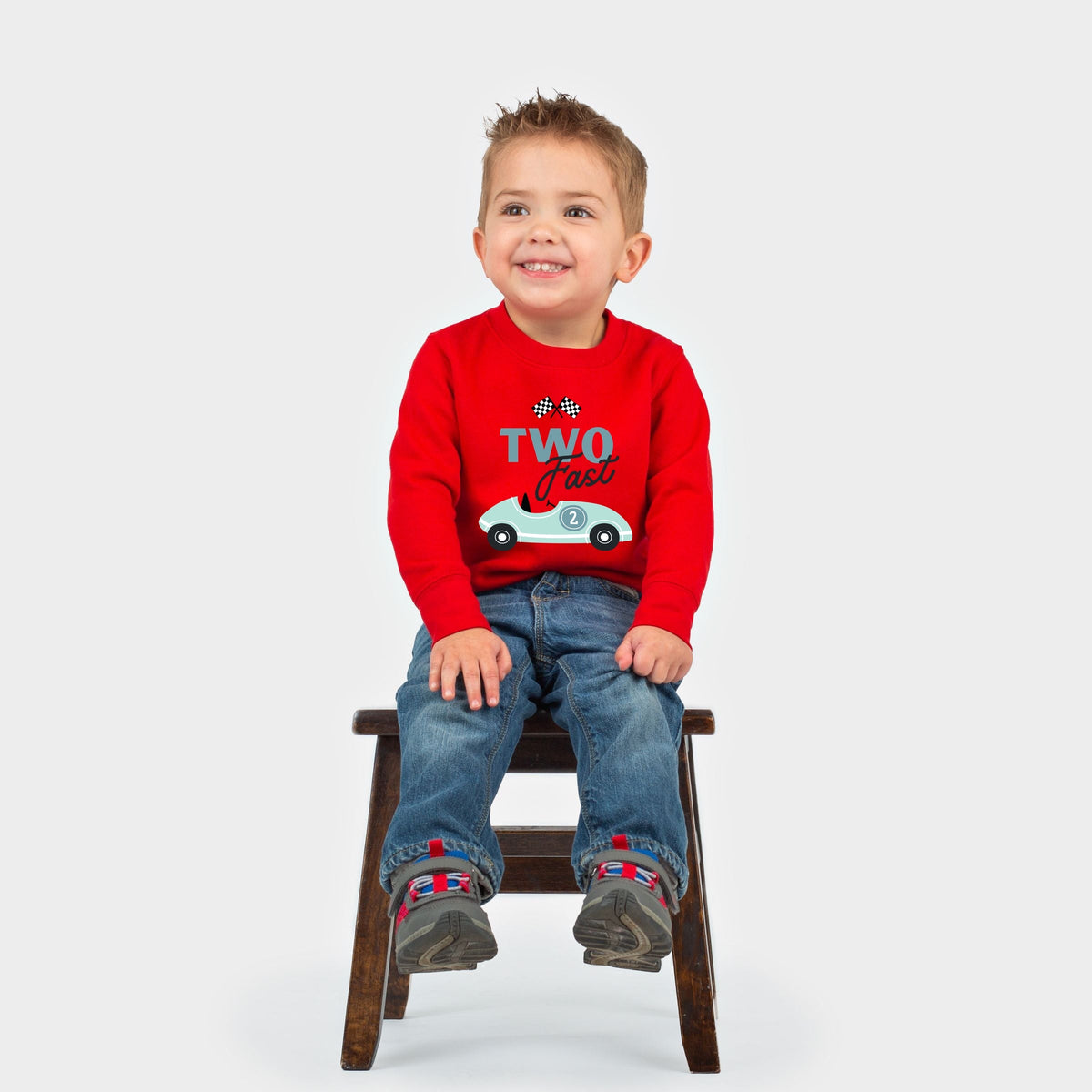 Two Fast Racecar - Toddler Long Sleeve Graphic Tee