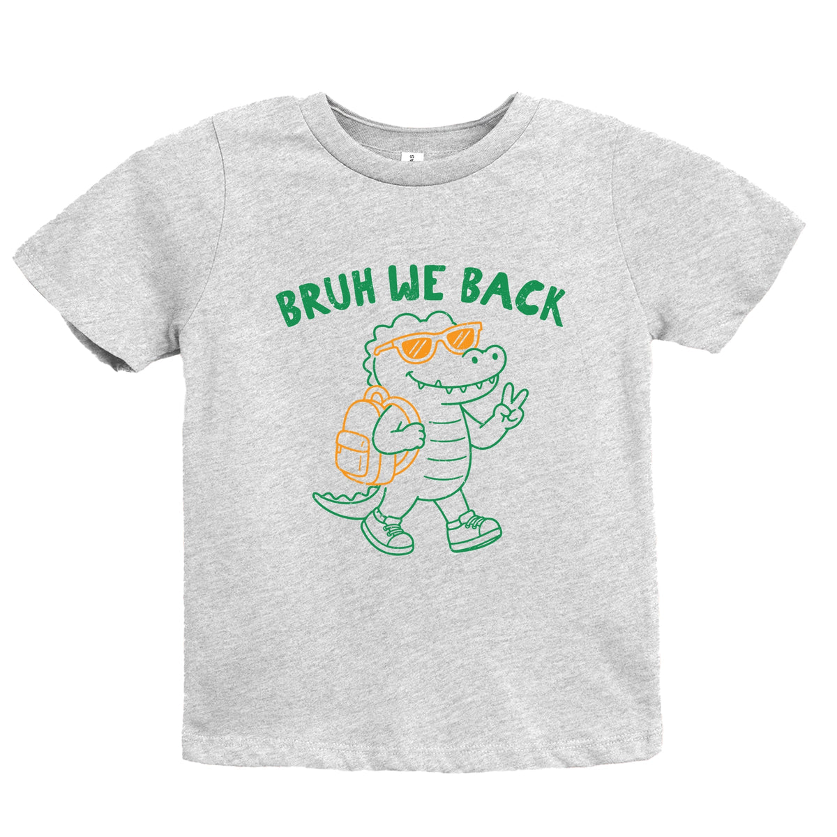 Bruh We Back Crocodile - Youth Short Sleeve Graphic T-Shirt