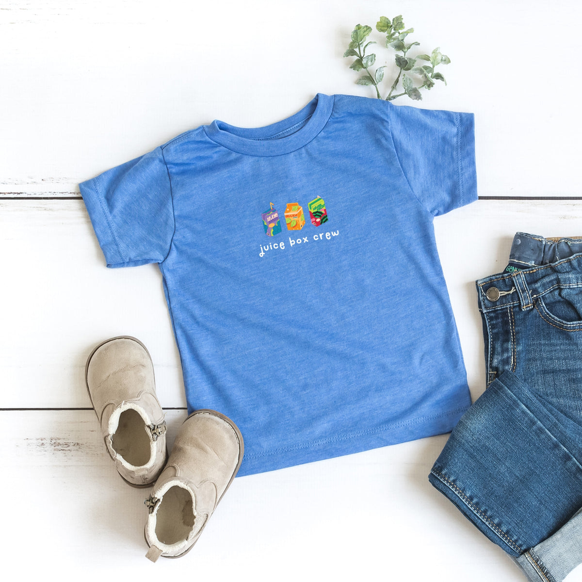 Juice Box Crew Row - Toddler Short Sleeve Graphic T-Shirt