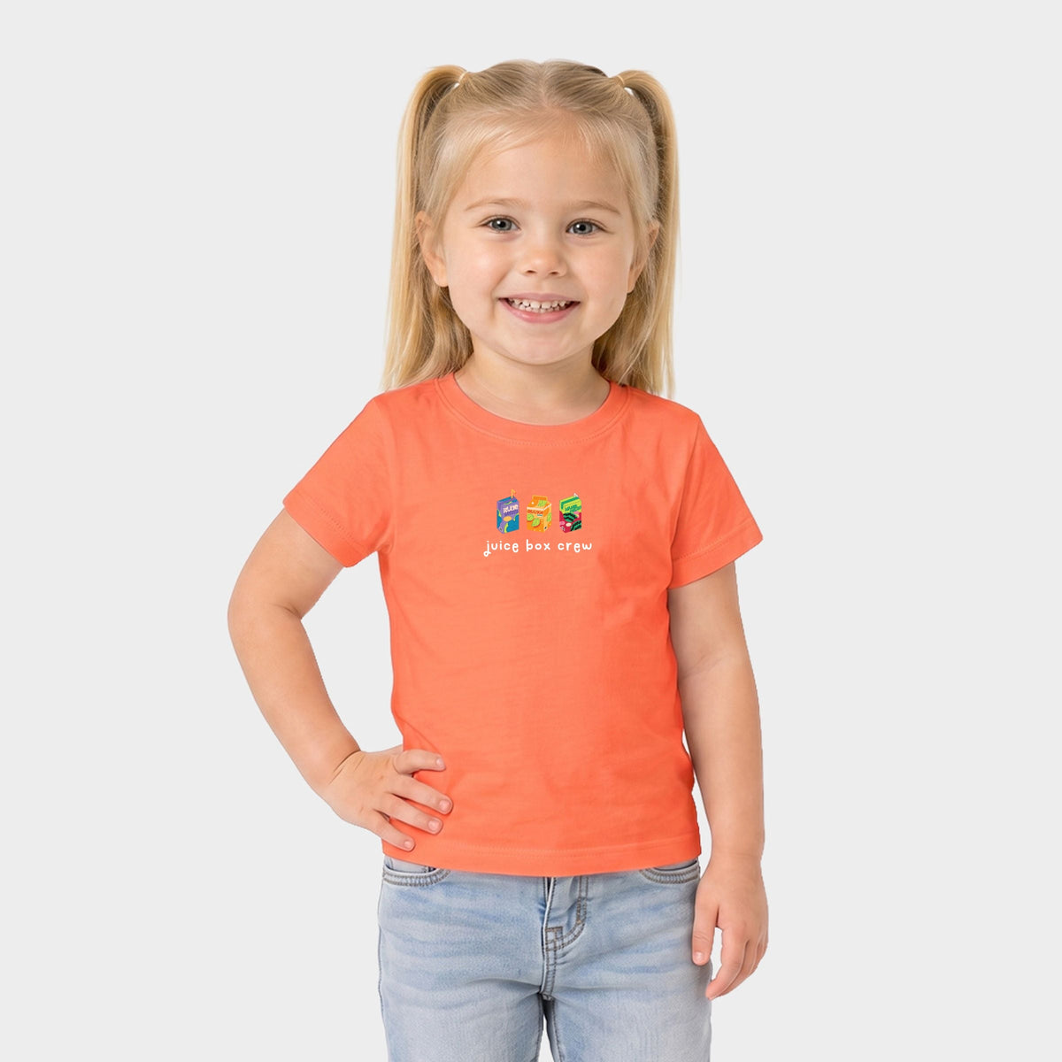 Juice Box Crew Row - Toddler Short Sleeve Graphic T-Shirt