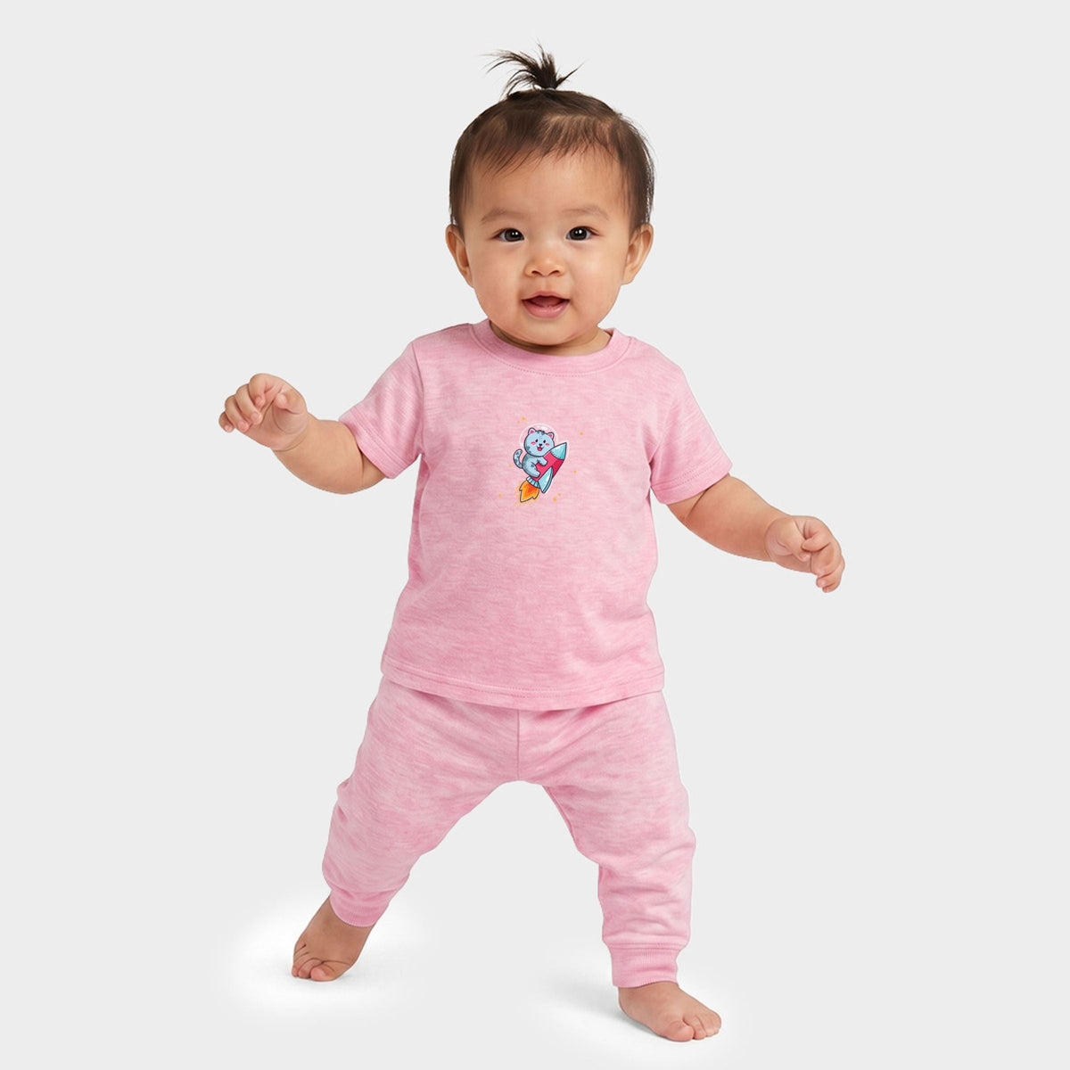 Astronaut Cat Stars - Infant Jogger Pant Crew Set