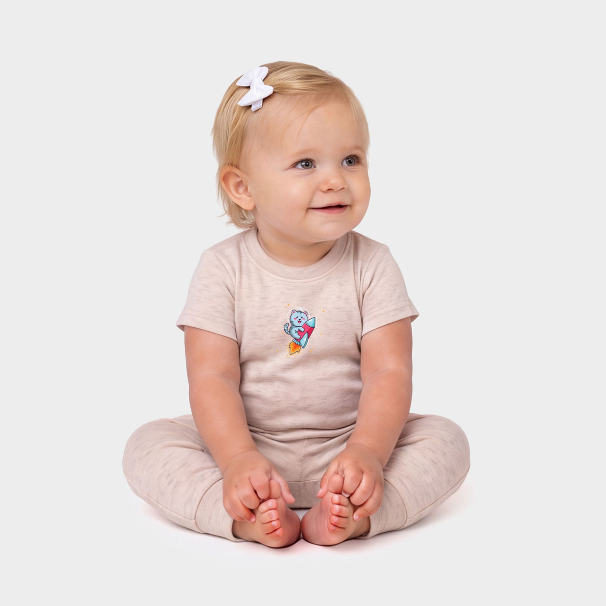 Astronaut Cat Stars - Infant Jogger Pant Crew Set